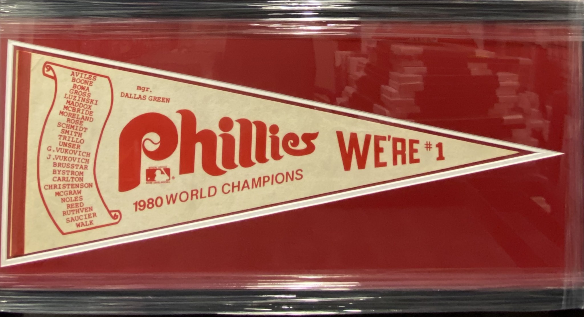 PHILADELPHIA PHILLIES WORLD SERIES CHAMPIONS VINTAGE 1980 MLB BASEBALL  PENNANT – The Felt Fanatic