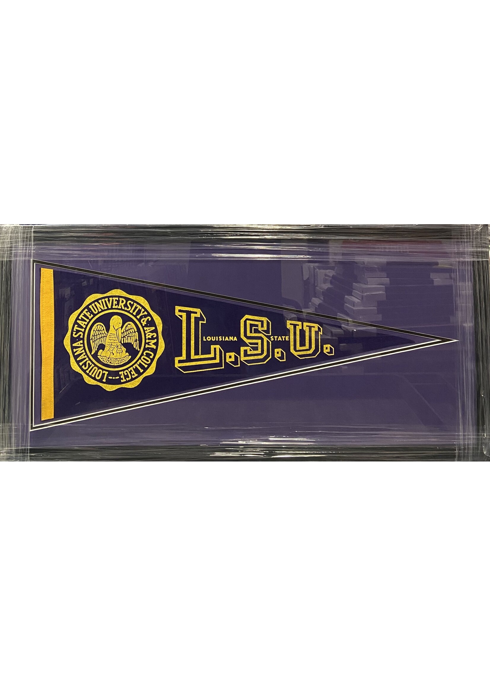 Pennant (F & UF) LSU Crest 1970s Pennant