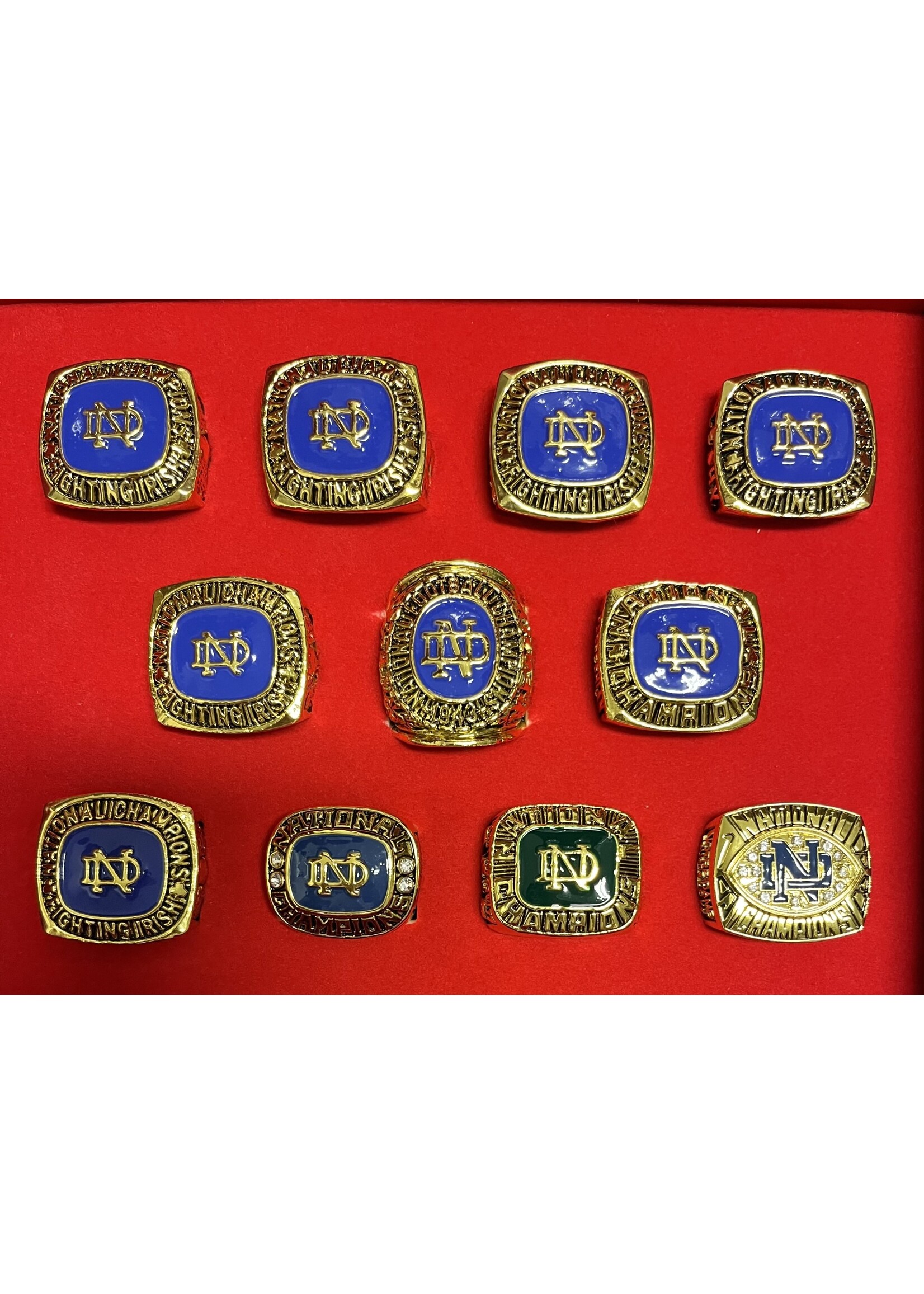 Notre Dame 11 Ring Set