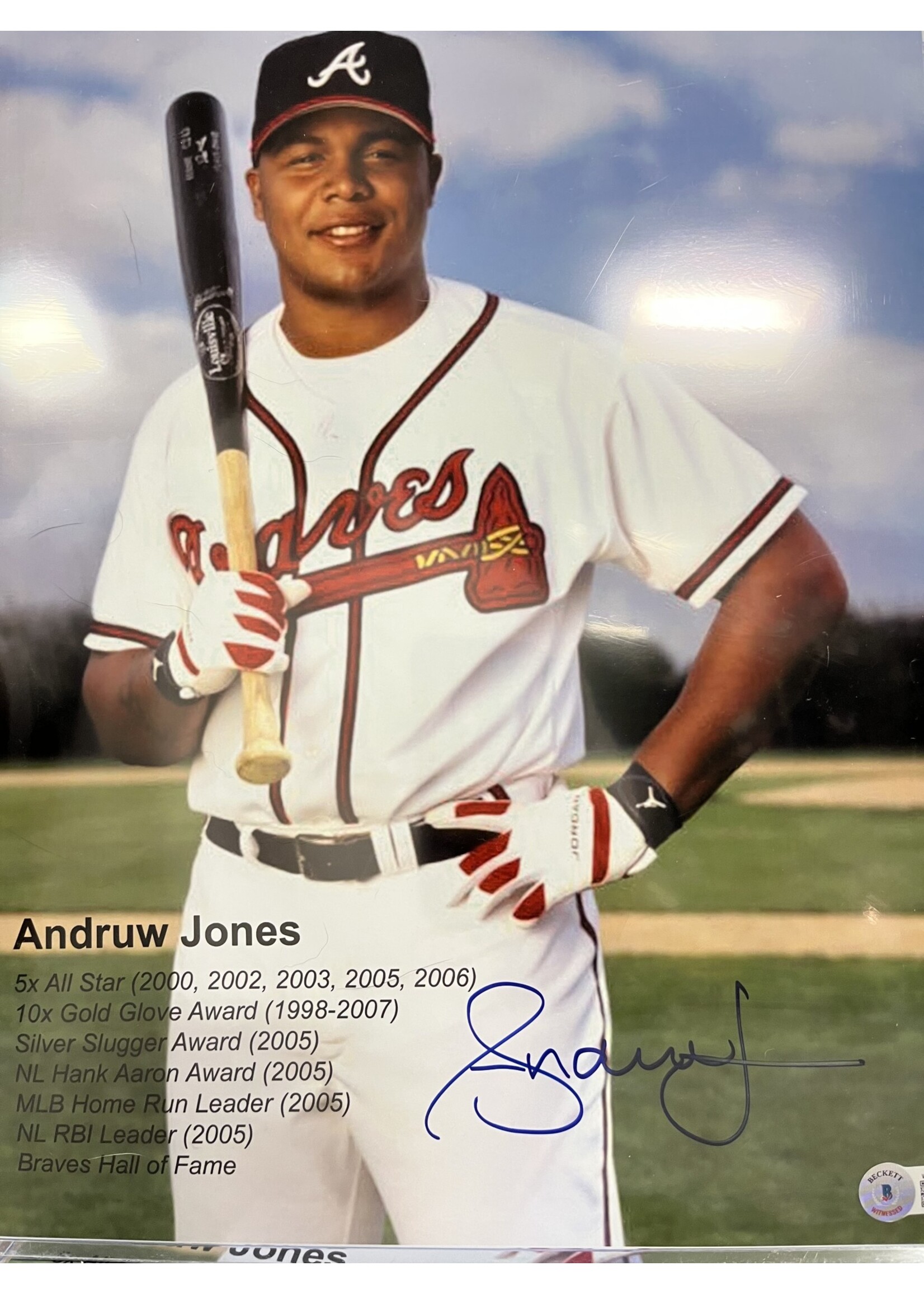 Andruw Jones 8x10 D UF