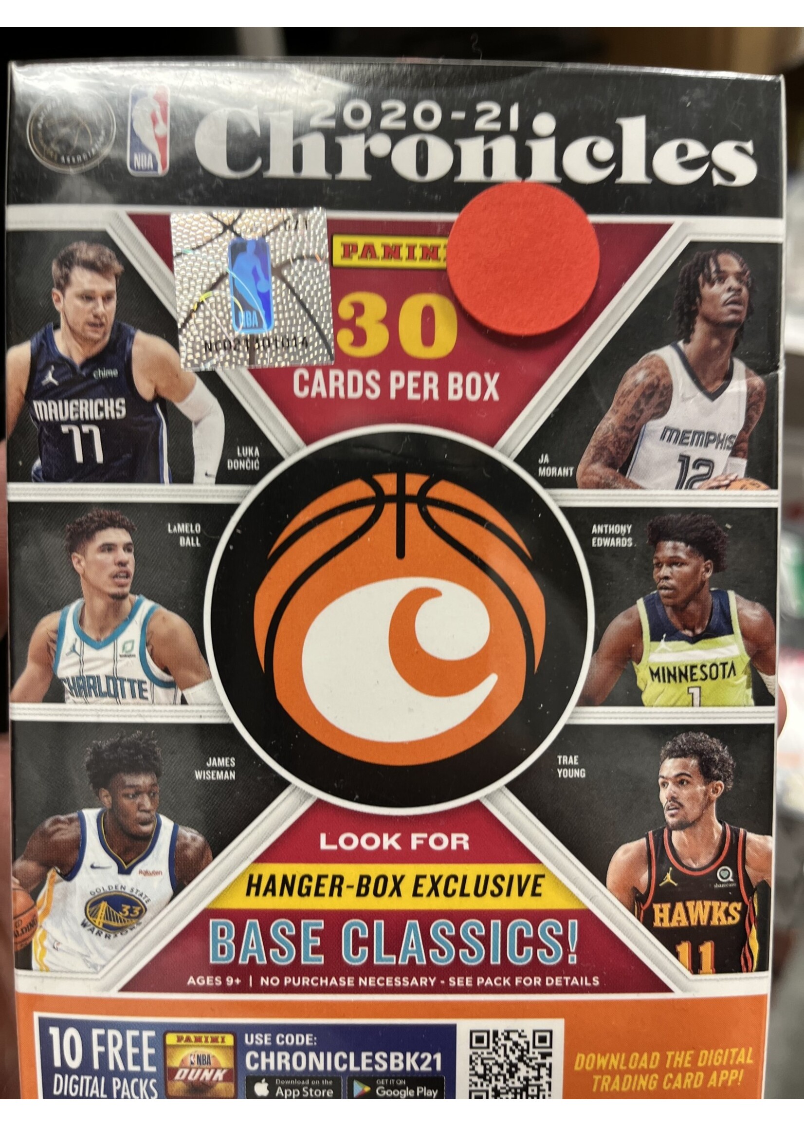 Cards 2020-21 NBA Chronicles Blaster Box