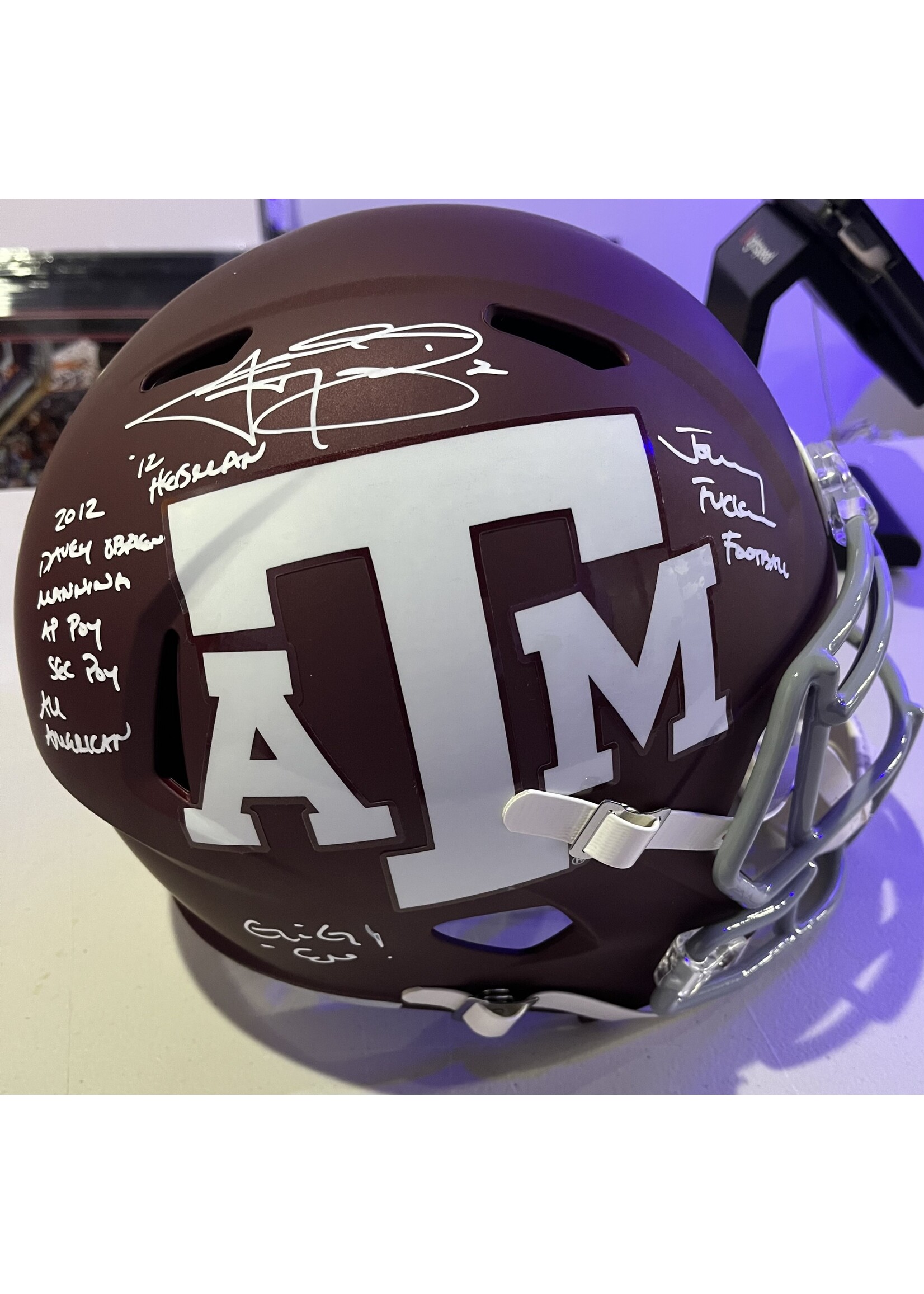Helmet (Full & Mini) Johnny Manziel Helmet