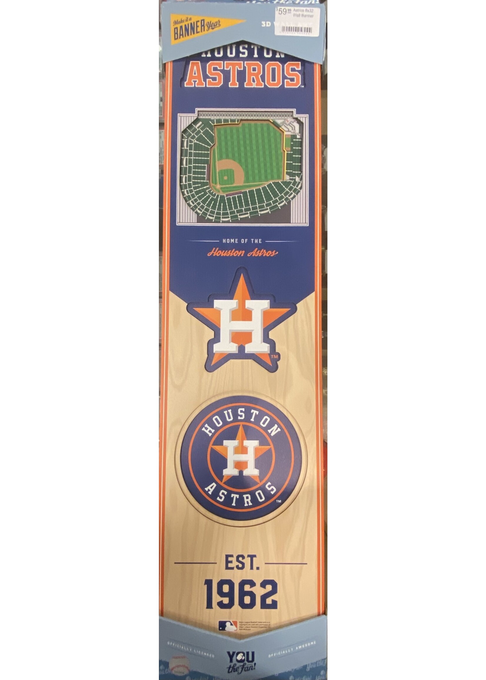 Astros 8x32 Wall Banner