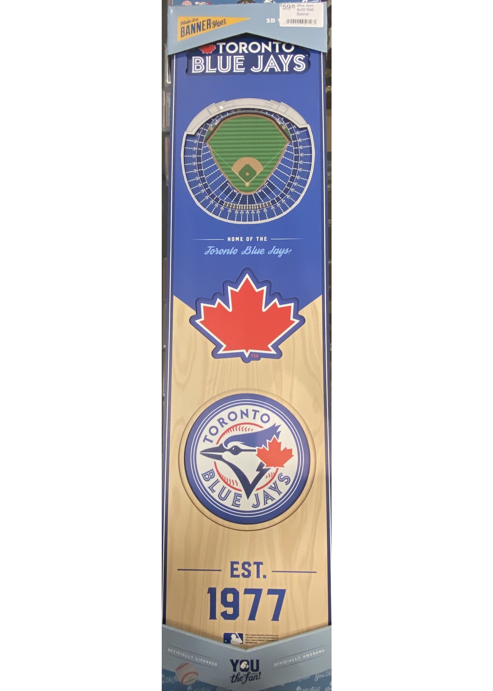 You The Fan Blue Jays 8x32 Wall Banner