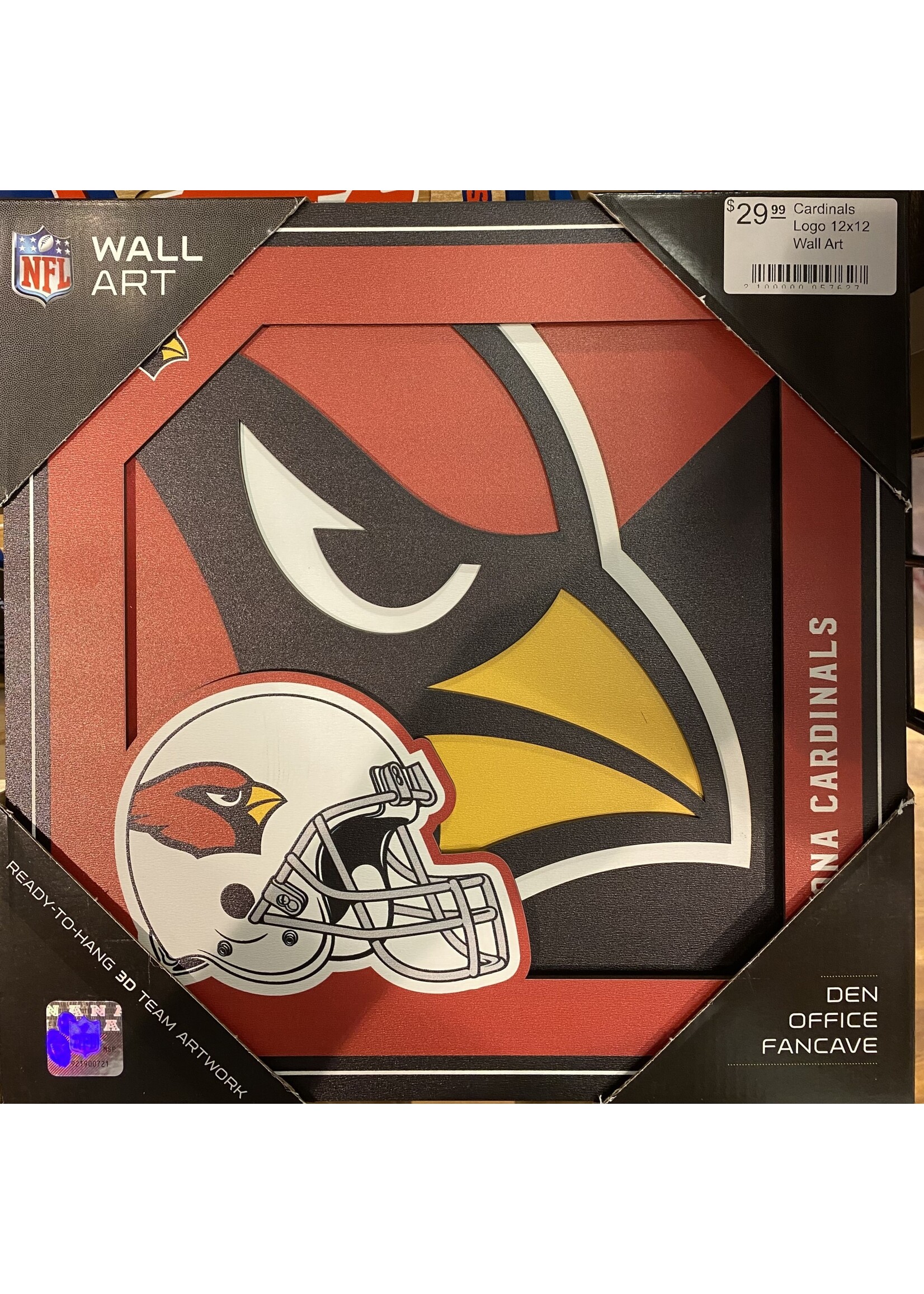 Cardinals Logo 12x12 Wall Art