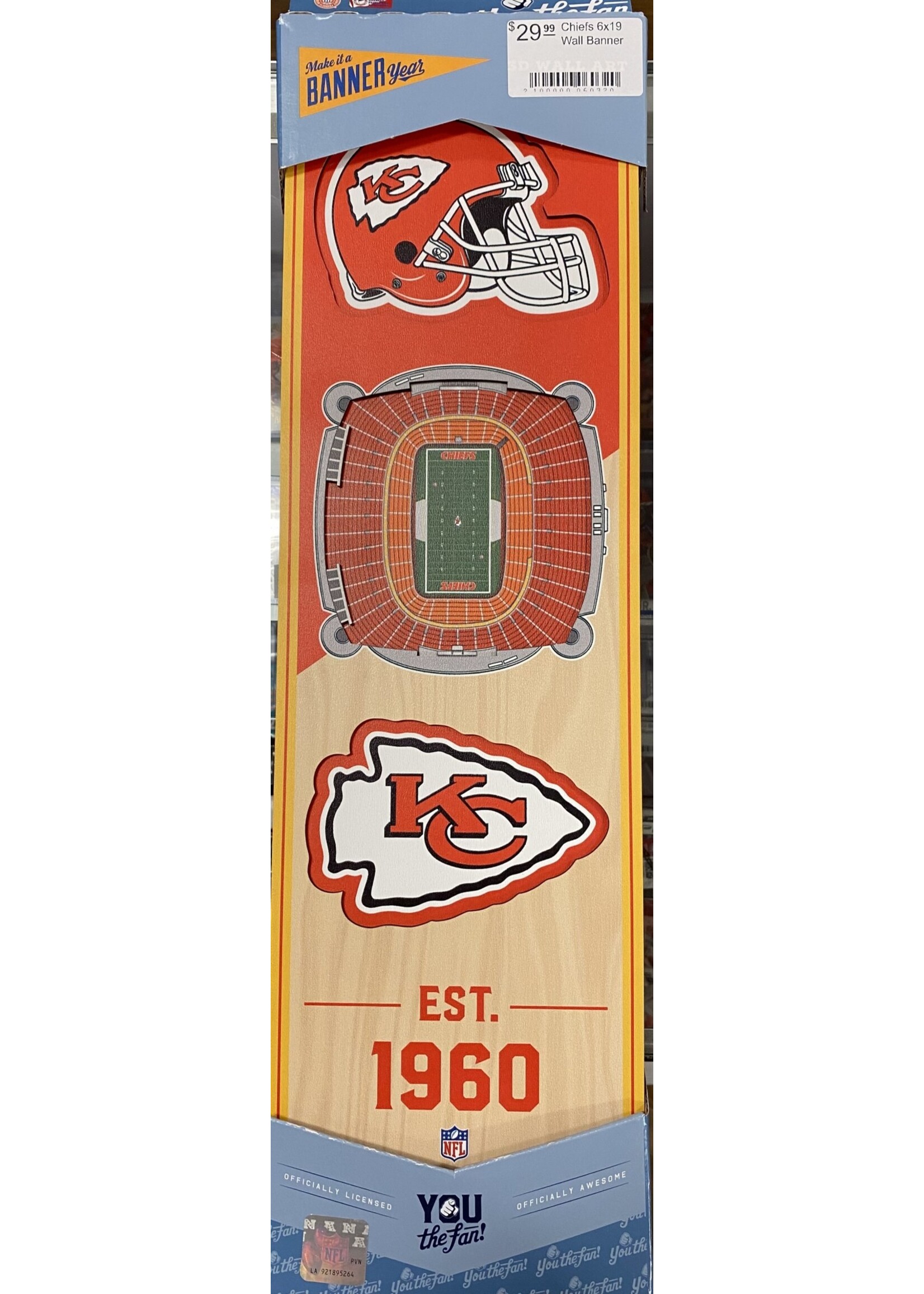 You The Fan Chiefs 6x19 Wall Banner