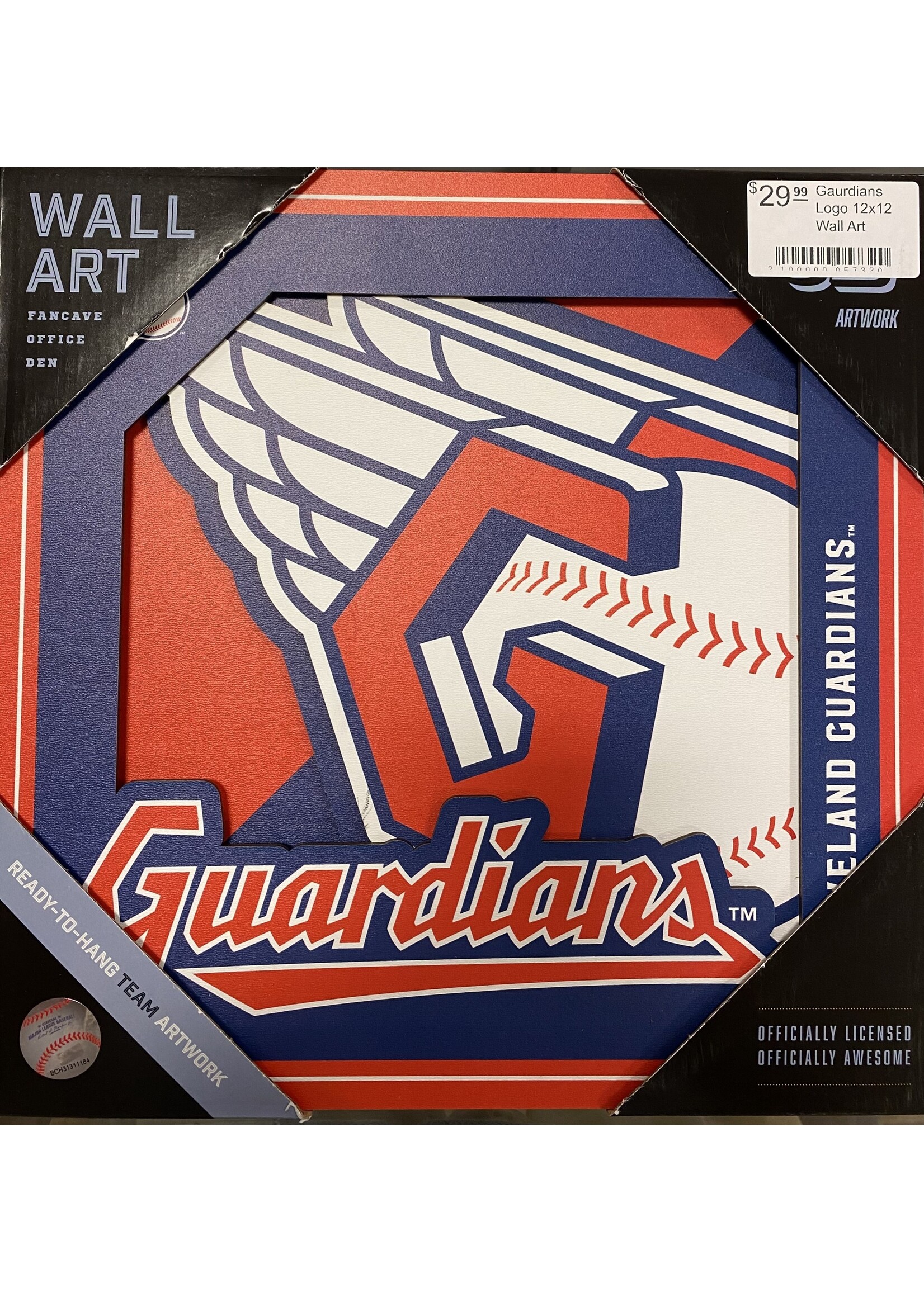 You The Fan Guardians Logo 12x12 Wall Art