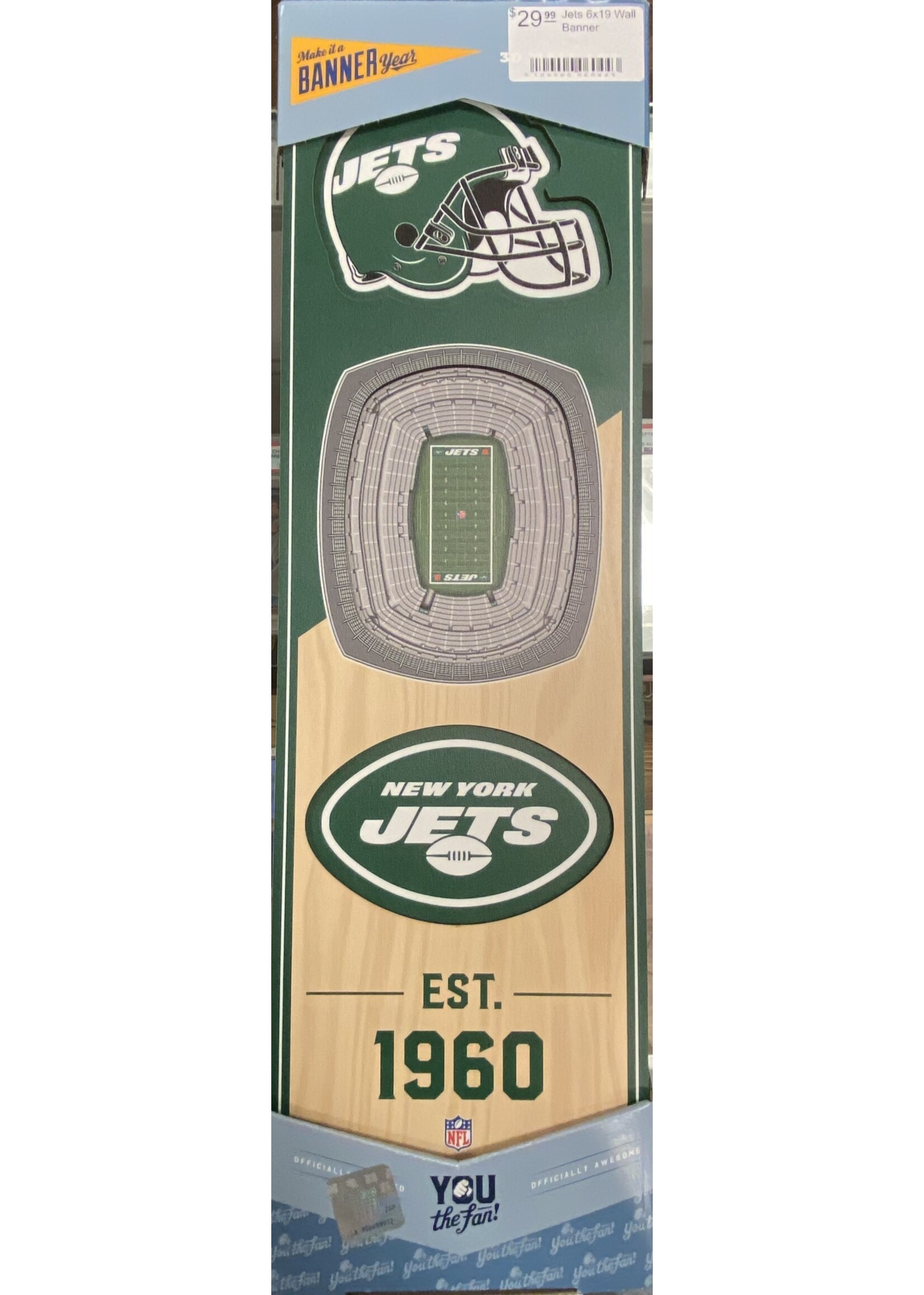 You The Fan Jets 6x19 Wall Banner