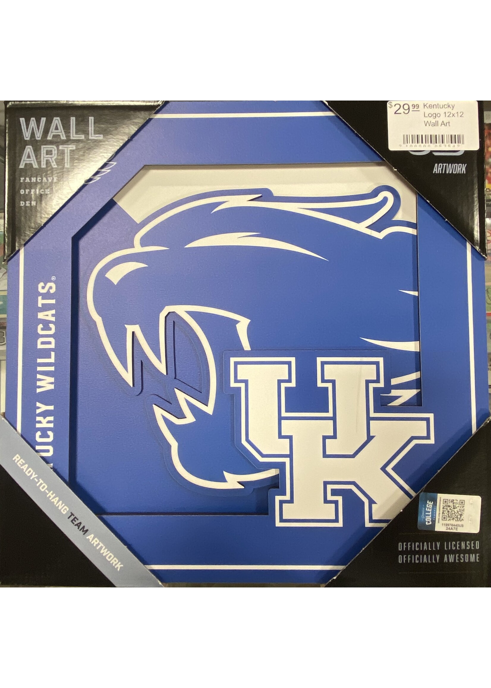 You The Fan Kentucky Logo 12x12 Wall Art