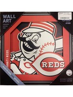 You The Fan Reds Logo 12x12 Wall Art