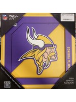 You The Fan Vikings Logo 12x12 Wall Art
