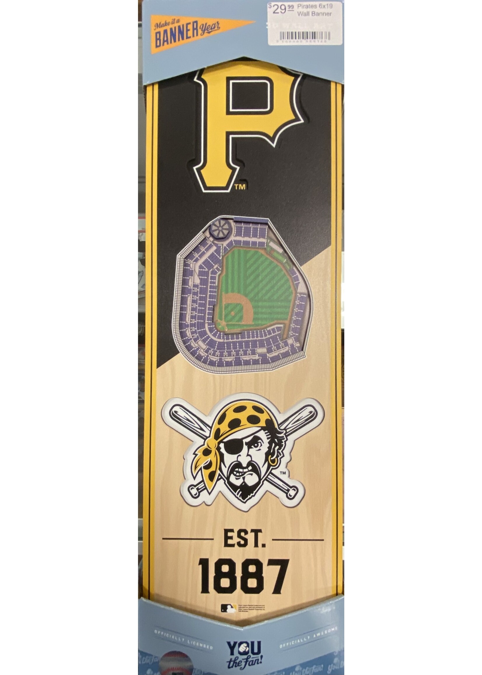 You The Fan Pirates 6x19 Wall Banner
