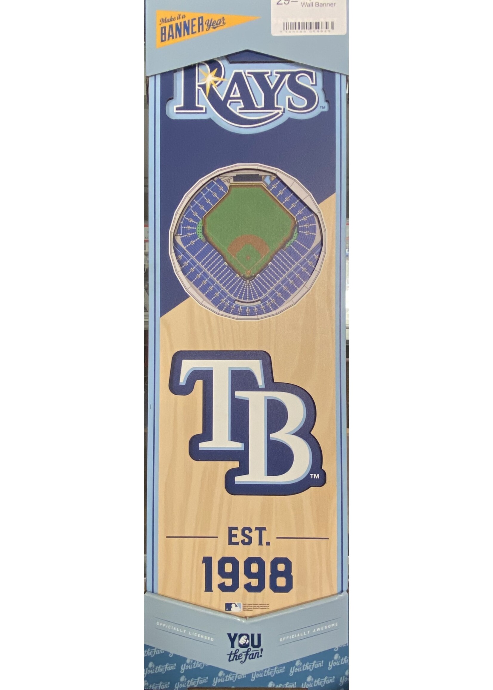 You The Fan Rays 6x19 Wall Banner