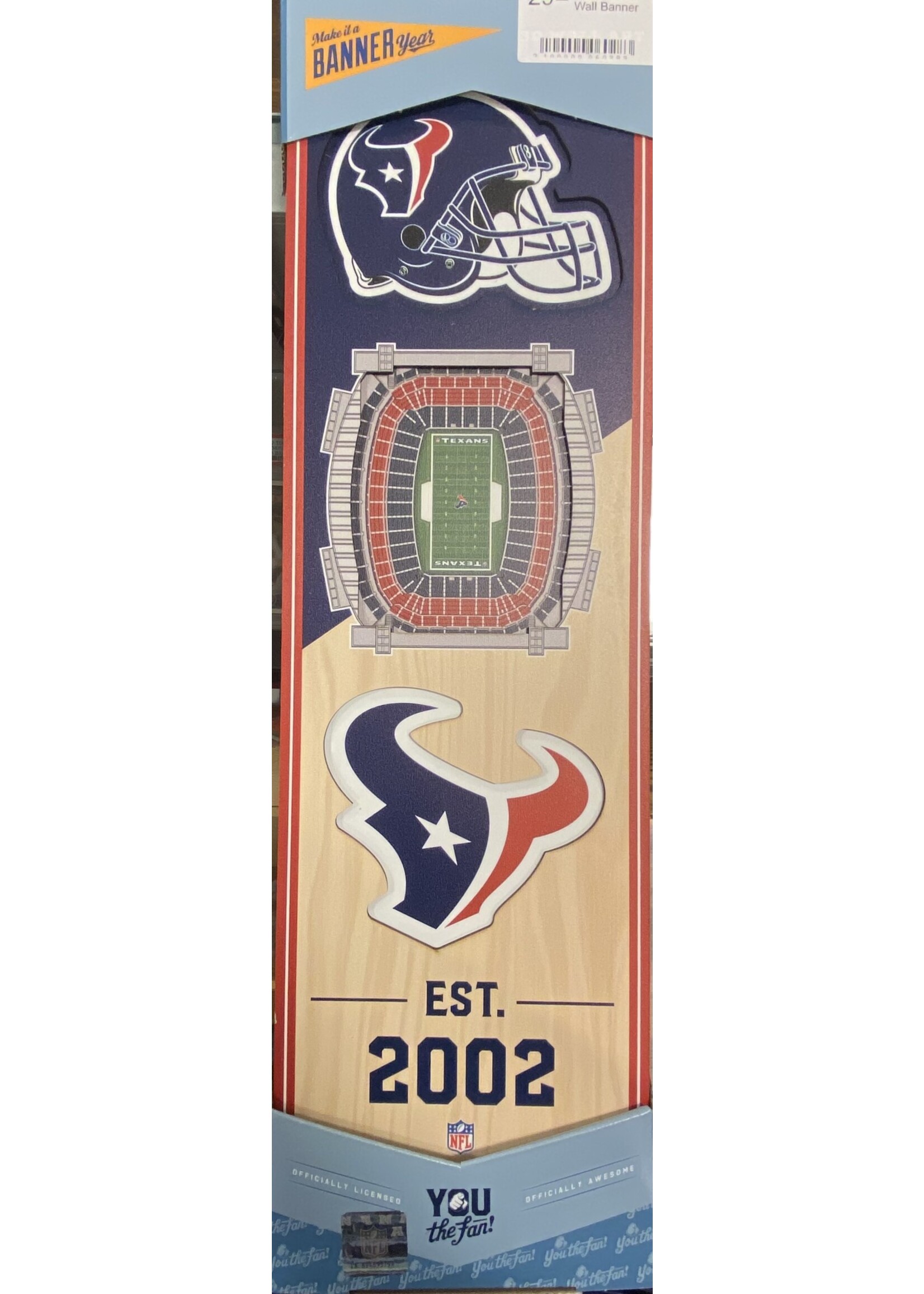 You The Fan Texans 6x19 Wall Banner