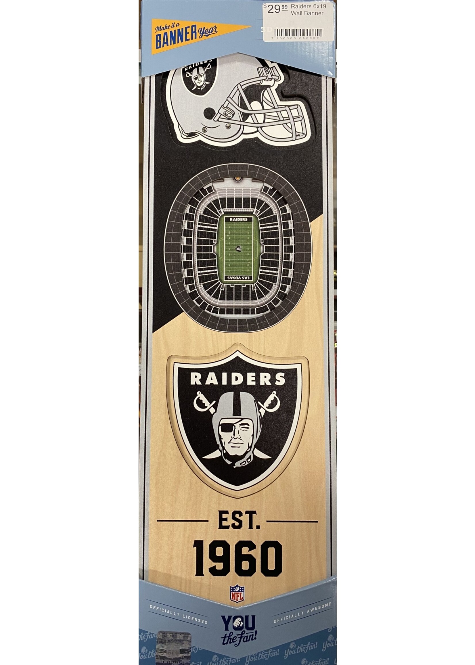 You The Fan Raiders 6x19 Wall Banner