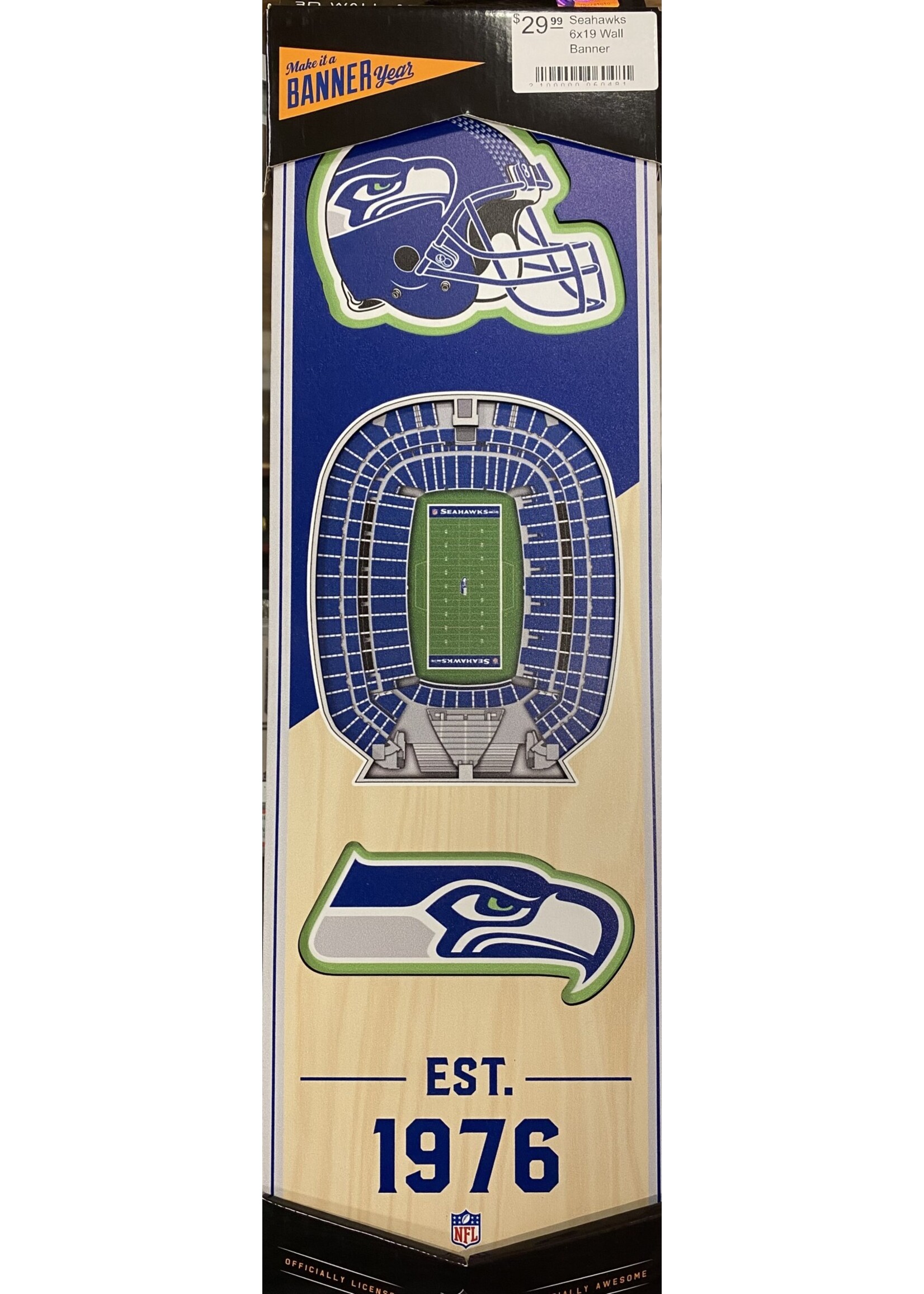 You The Fan Seahawks 6x19 Wall Banner