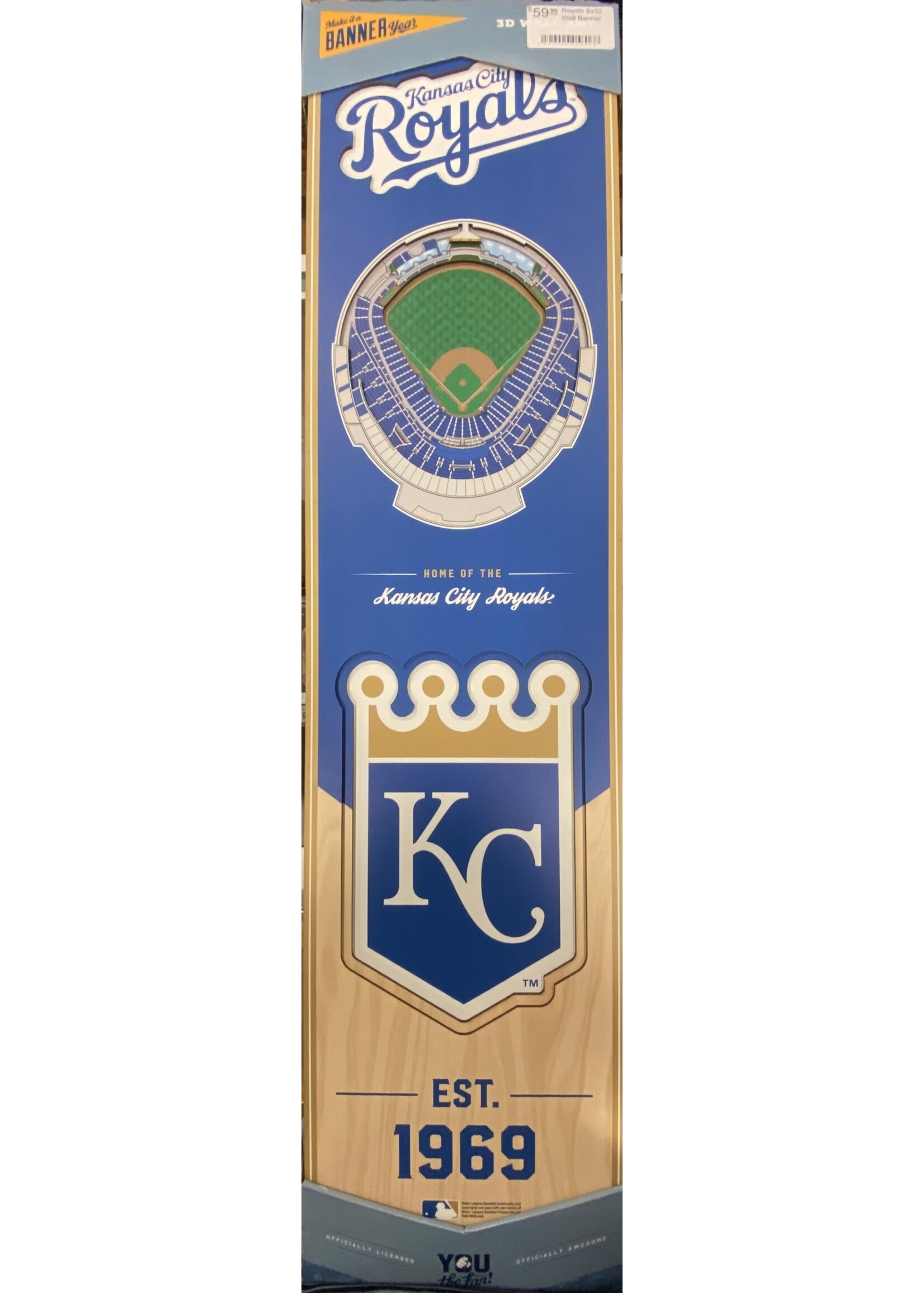 You The Fan Royals 8x32 Wall Banner