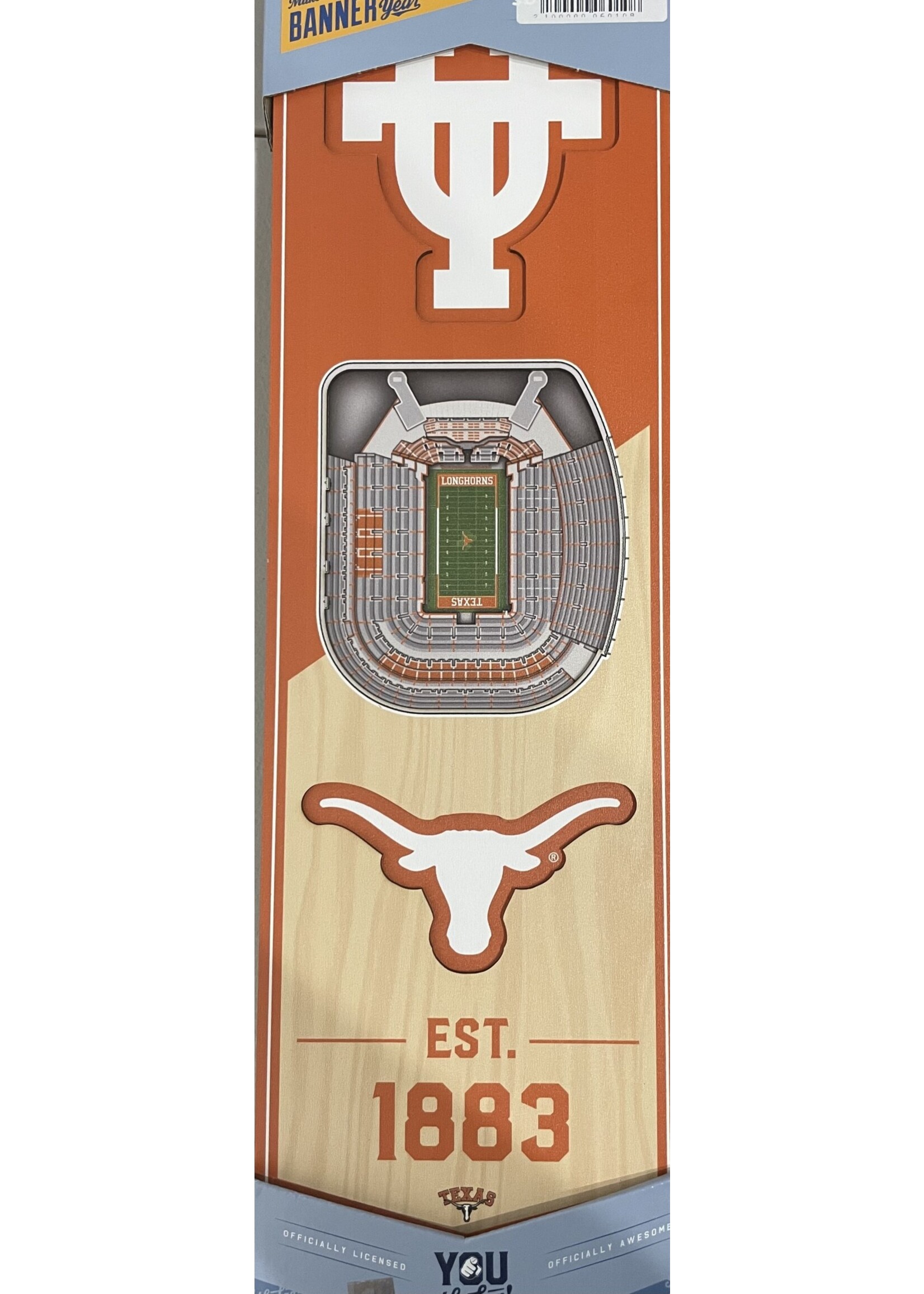 You The Fan Texas 6x19 Wall Banner