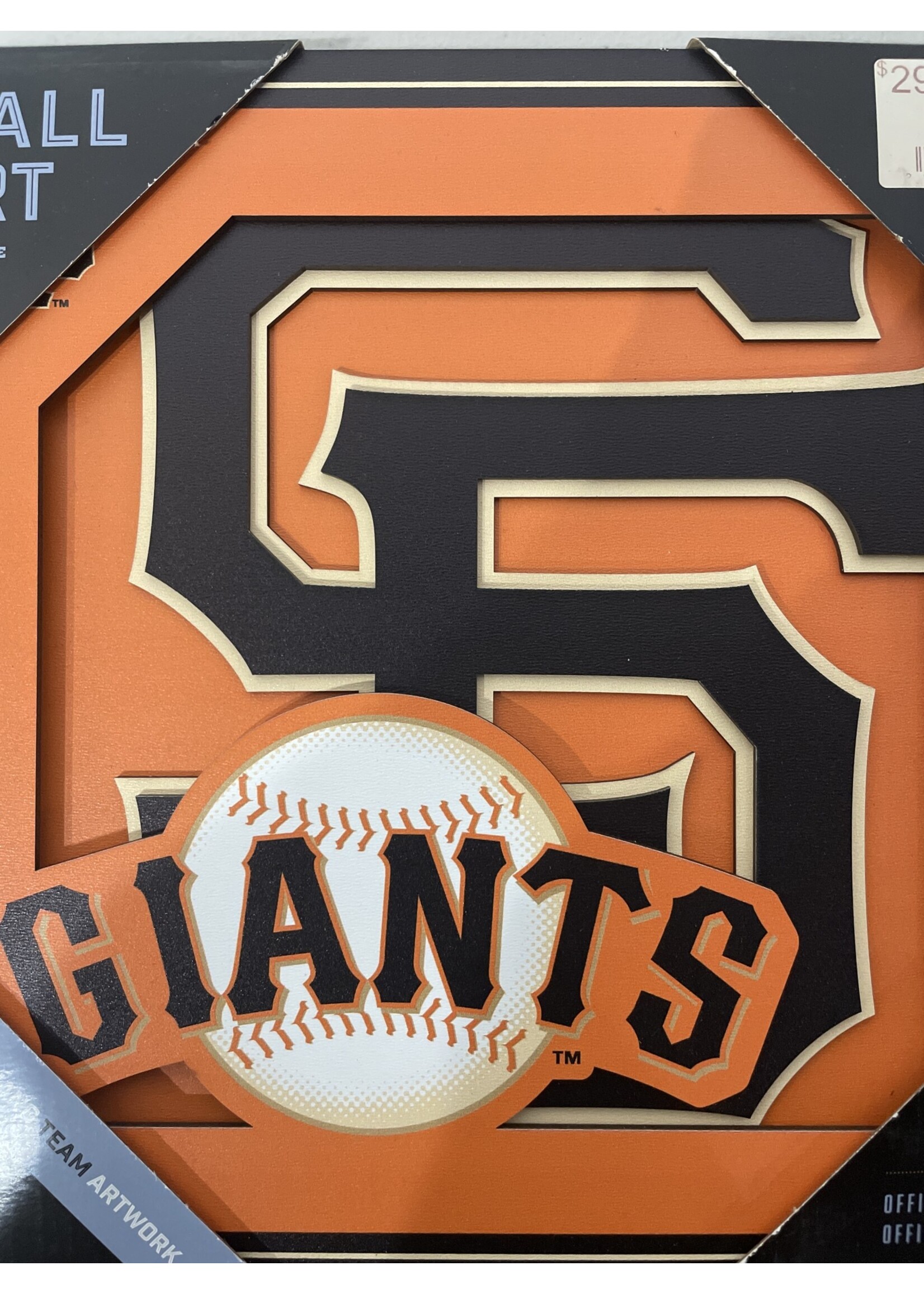 You The Fan SF Giants Logo 12x12 Wall Art