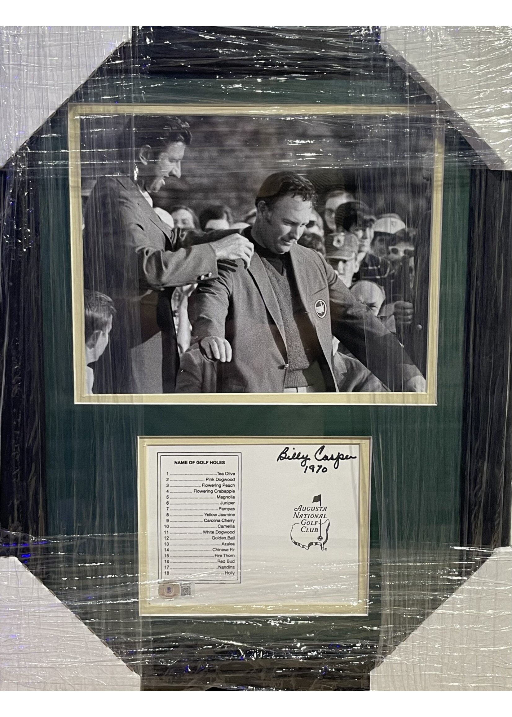 Picture Billy Casper Masters Scorecard