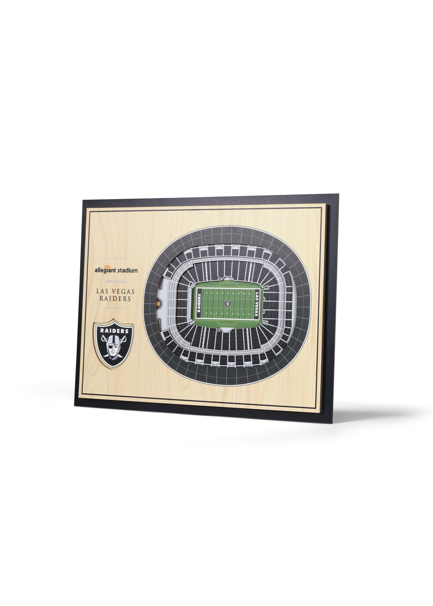 You The Fan Raiders 5 Layer Stadium Wall Art