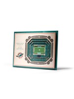 Dolphins 5 Layer Stadium Wall Art