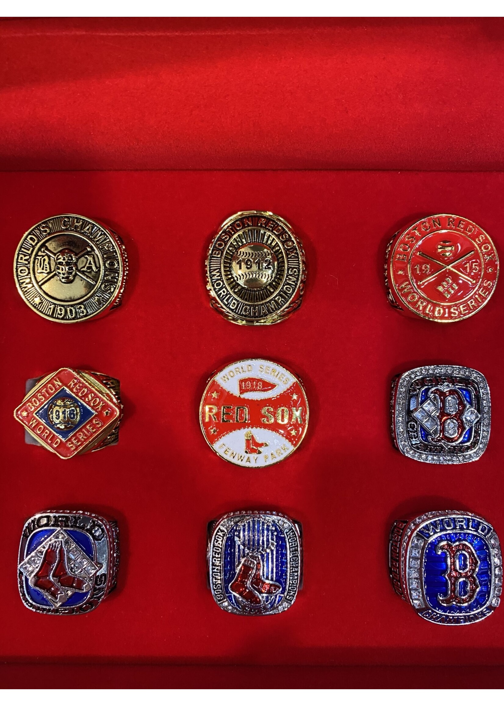 Red Sox 9 Ring Set