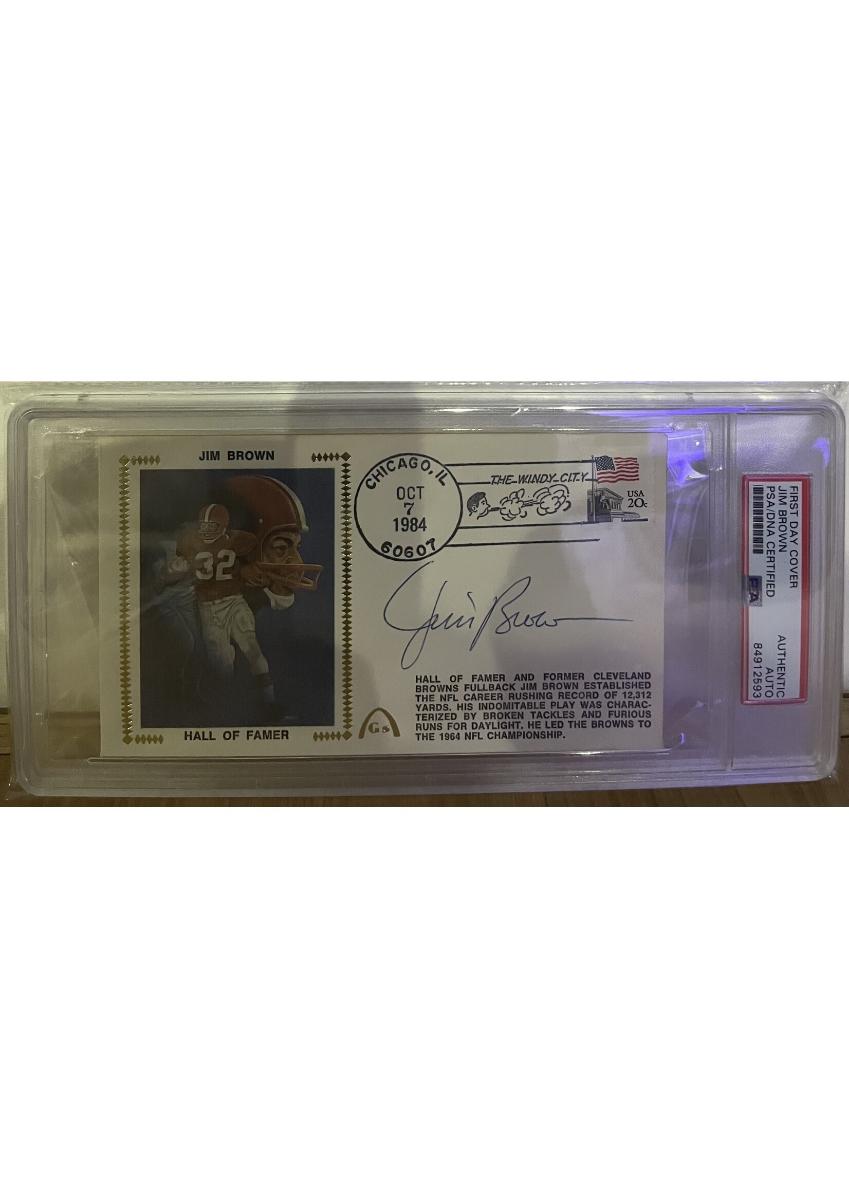 Jim Brown 1st Day Cover