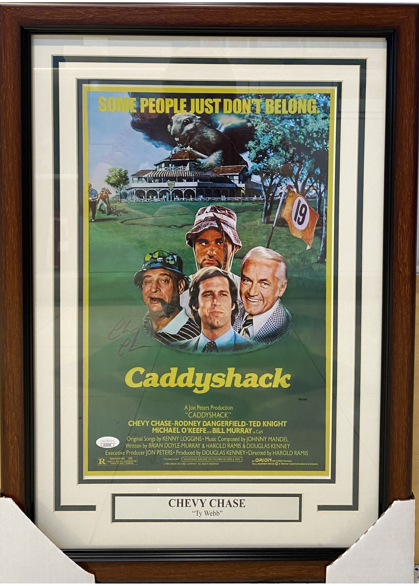 Chevy Chase Caddyshack 12x18