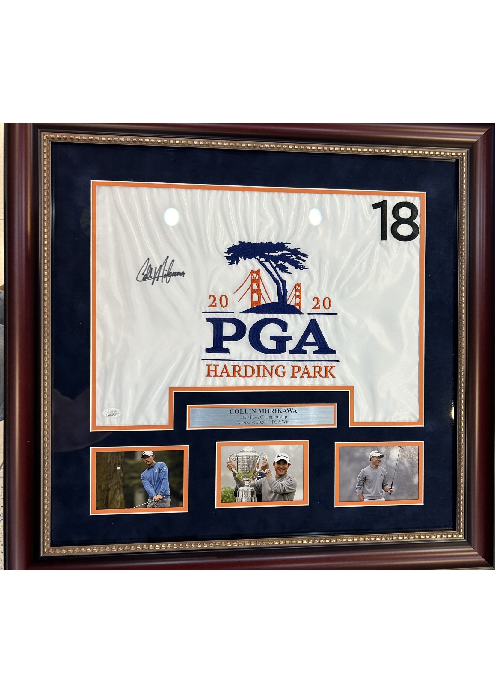 Picture Collin Morikawa Flag Collage