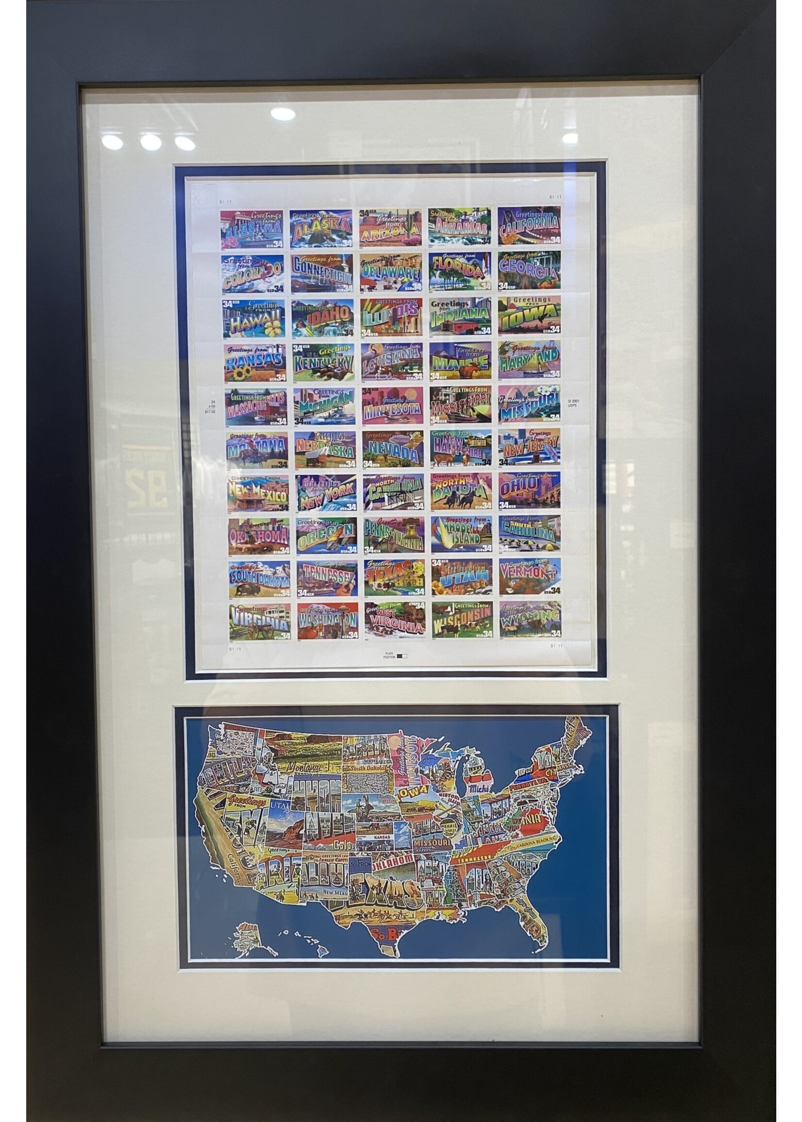 USA Stamp Collage