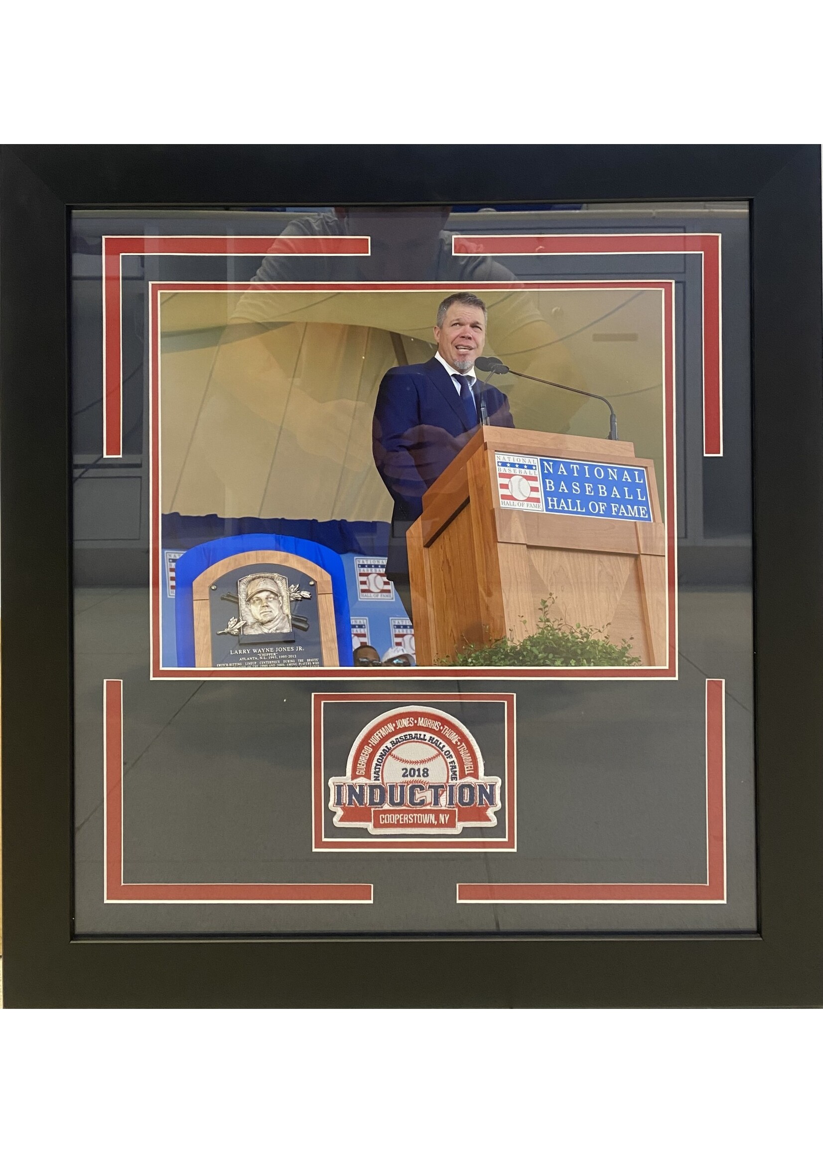 Picture Chipper Jones HOF w/Patch