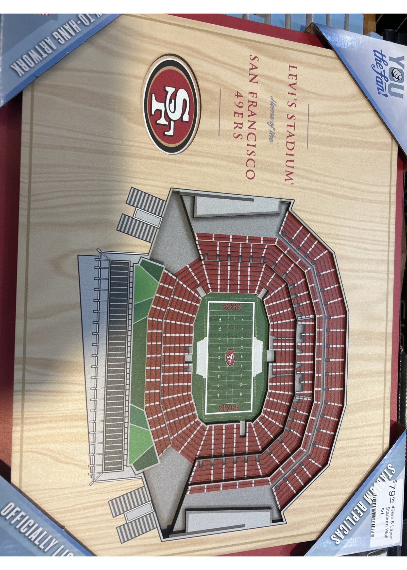 49ers 5 Layer Stadium Wall Art