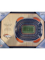 Broncos 5 Layer Stadium Wall Art