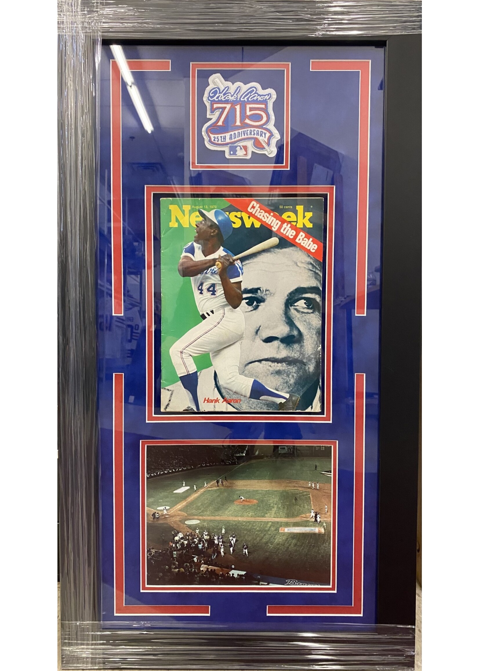 Hank Aaron 1973 Newsweek w/Patch