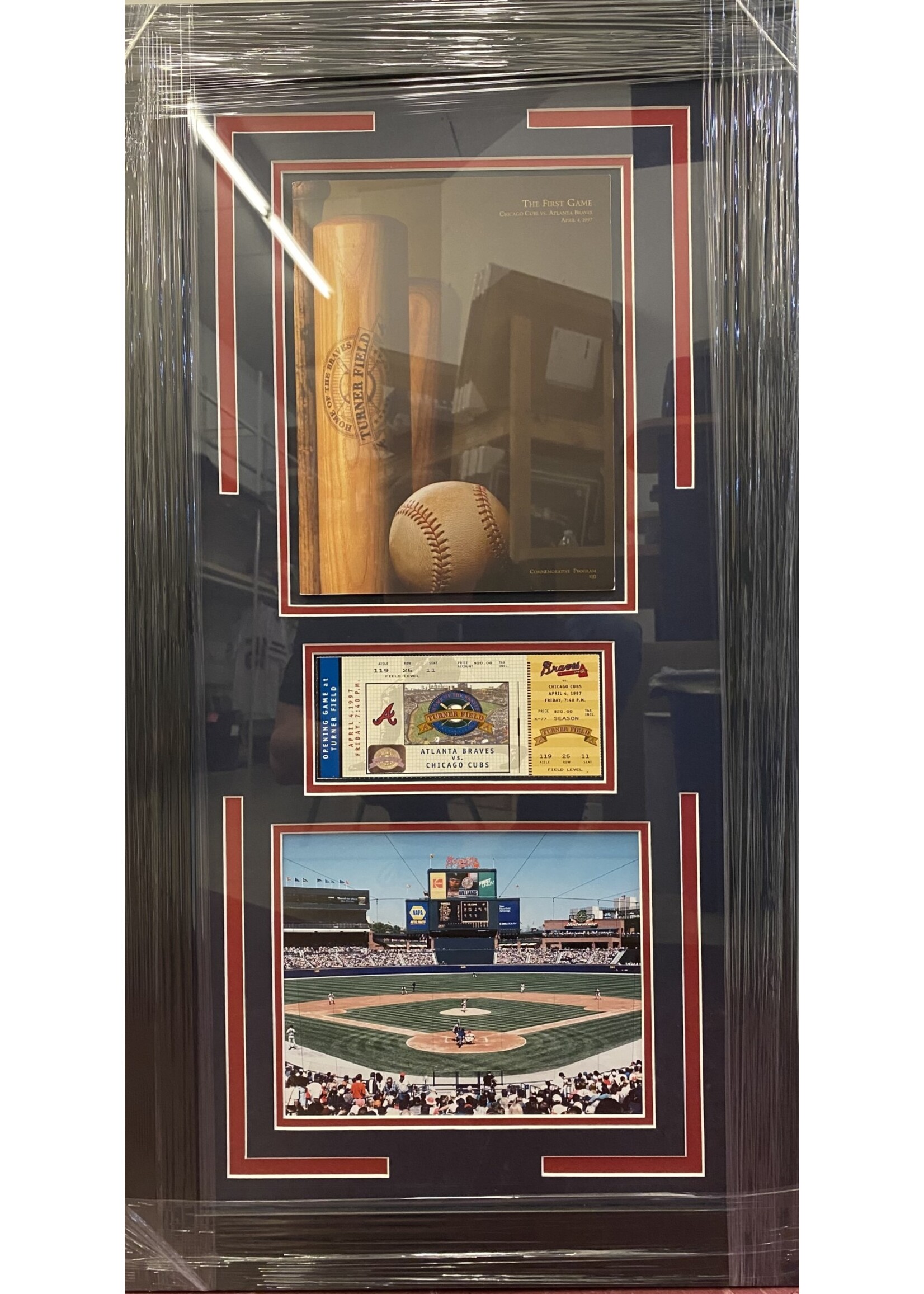 Picture Turner Field 1st Game Ticket & Program