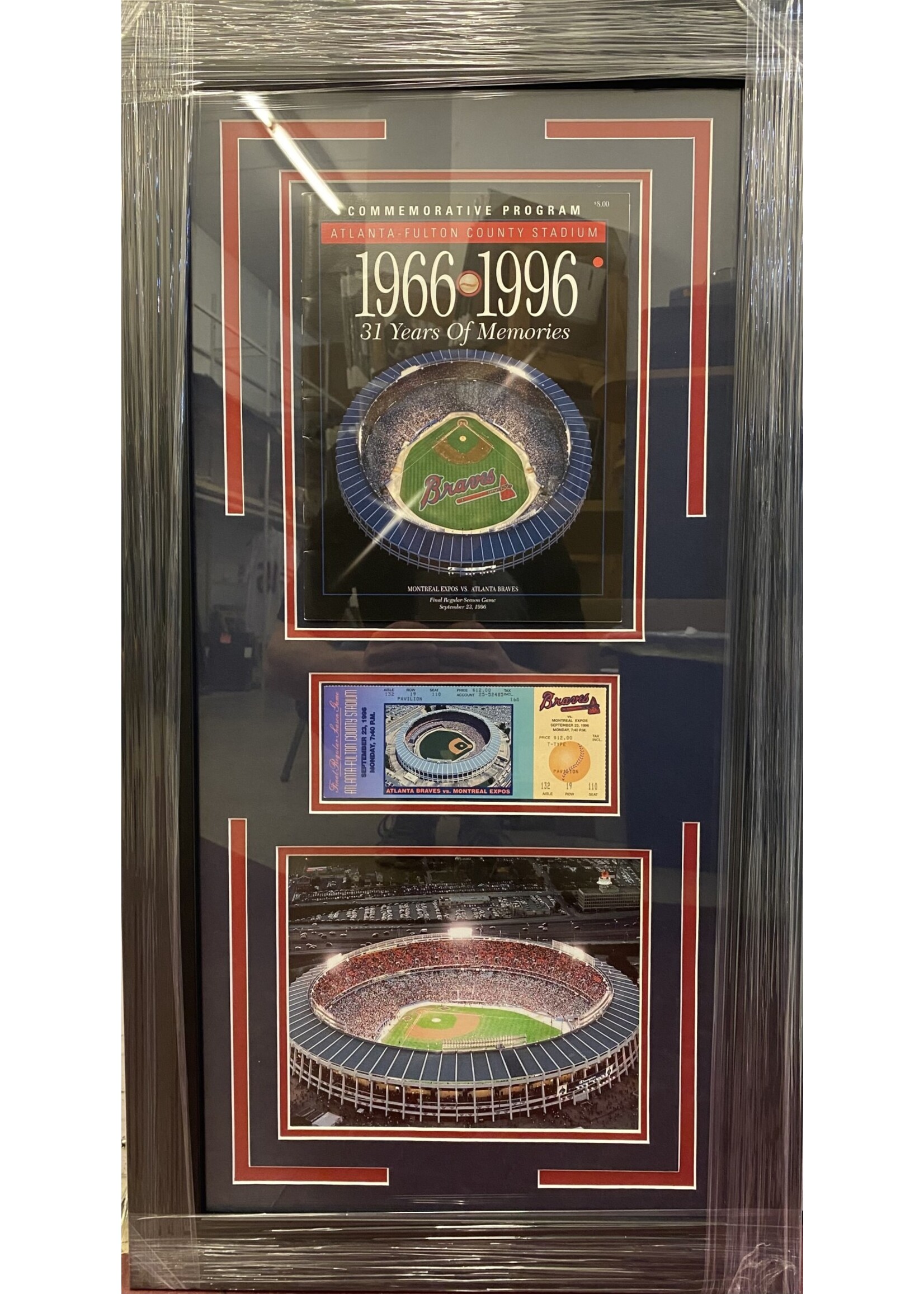 Picture Braves 1996 AFC Last Game Ticket