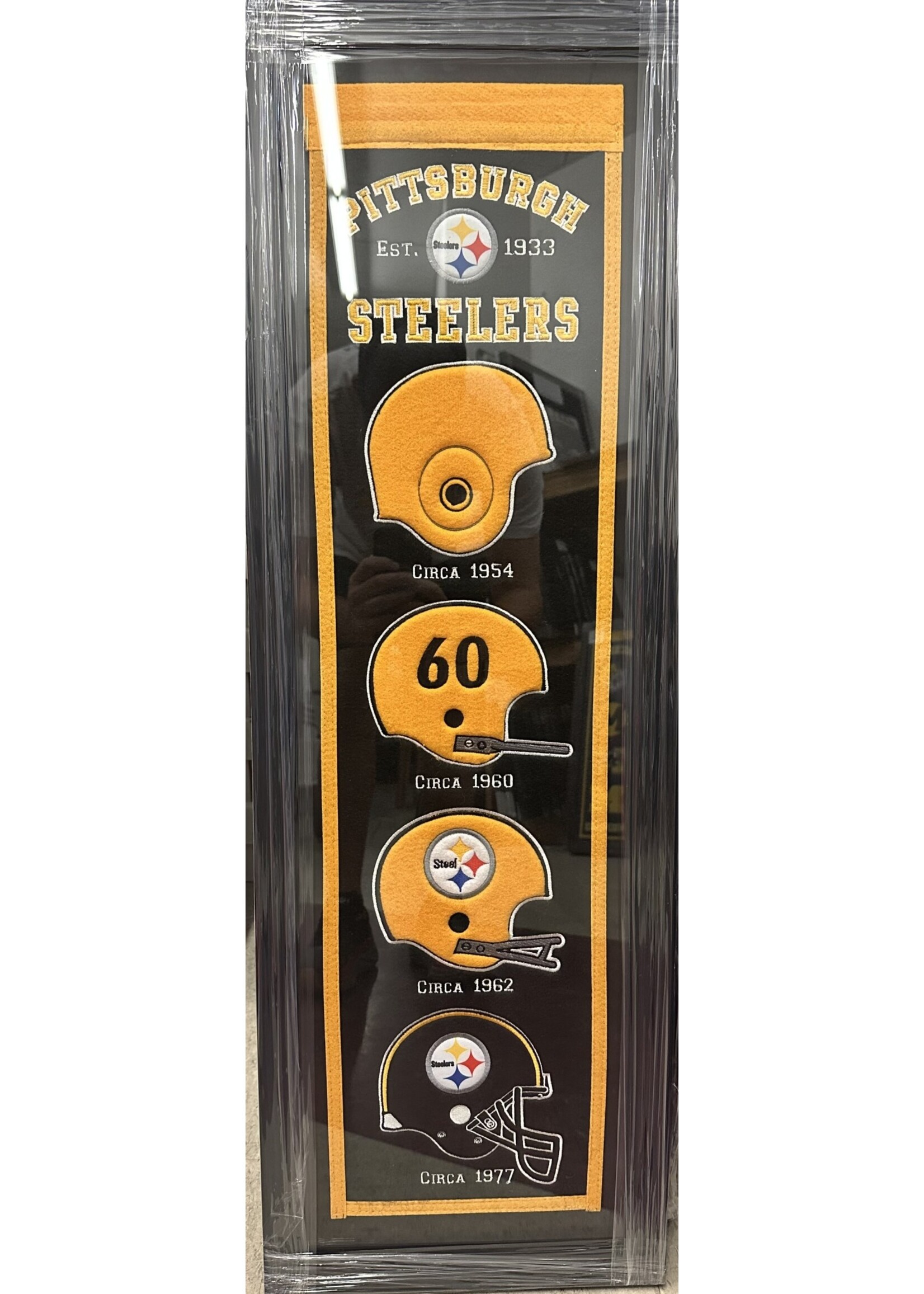 Pennant (F & UF) Steelers Logo Banner