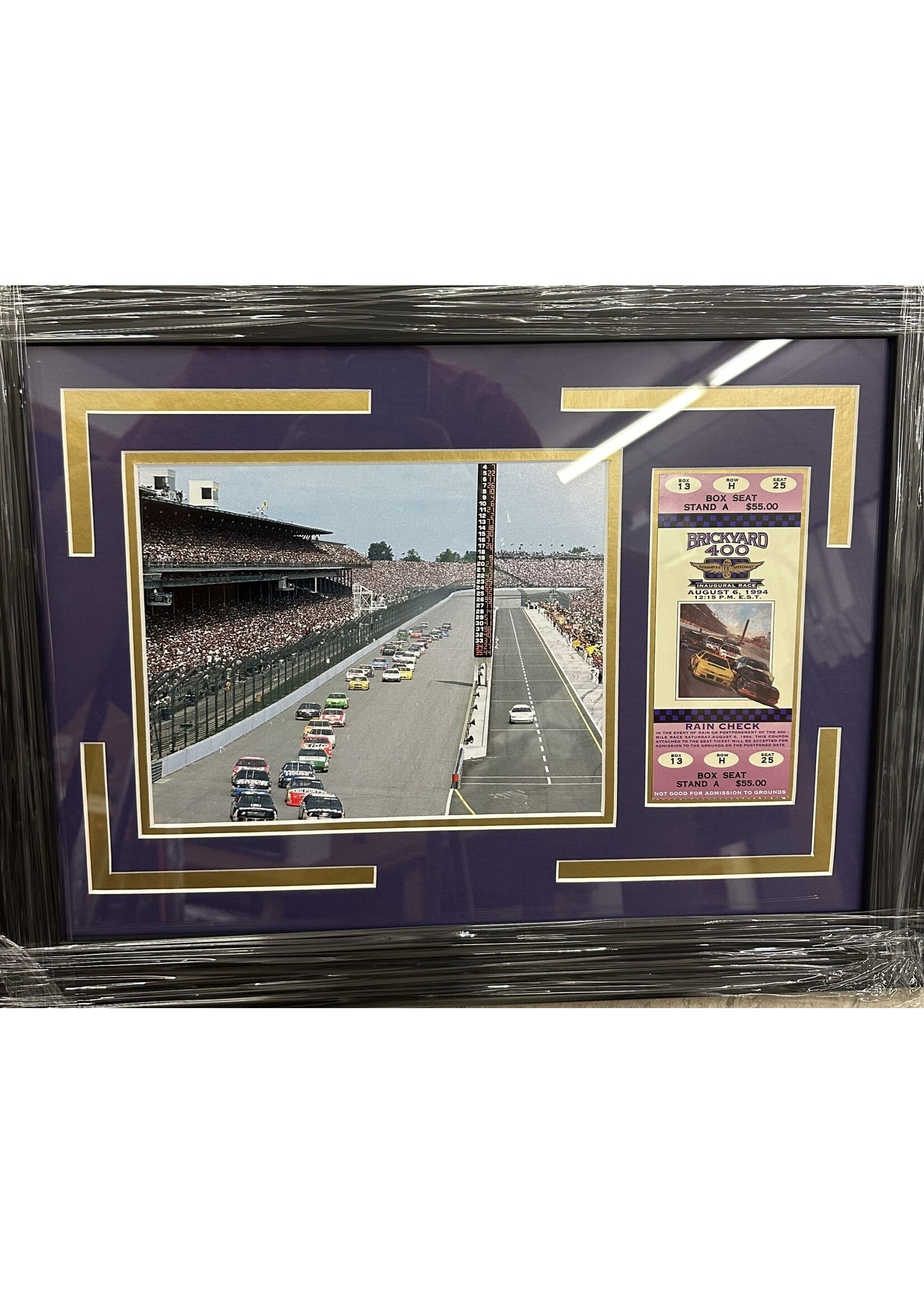 Picture Brickyard 400 Ticket w/Photo