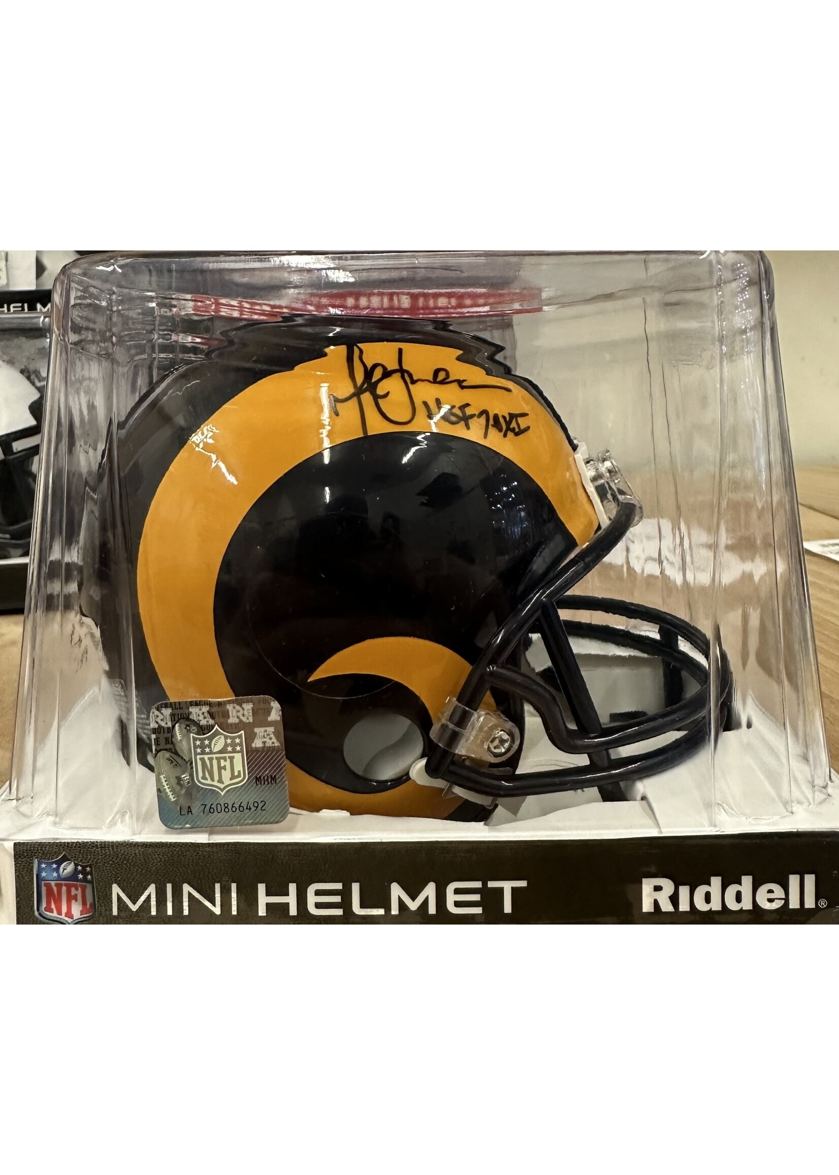 Marshall Faulk Mini Helmet