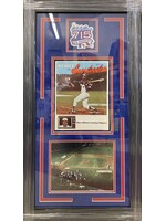 Picture Hank Aaron 1974 Scorecard w/Patch