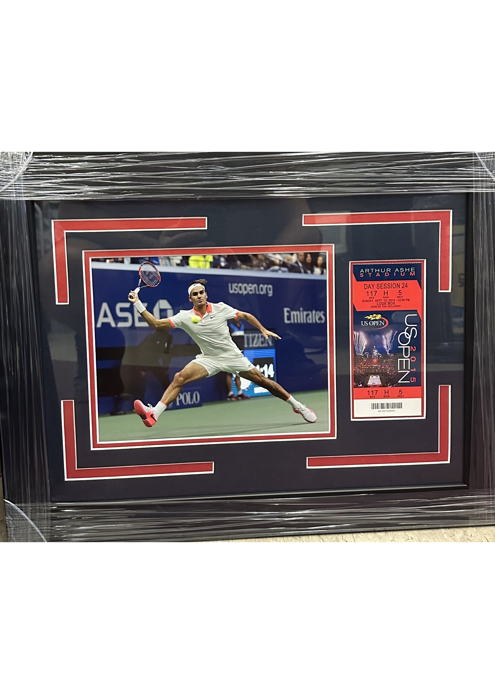 Picture Roger Federer 2015 US Open Ticket