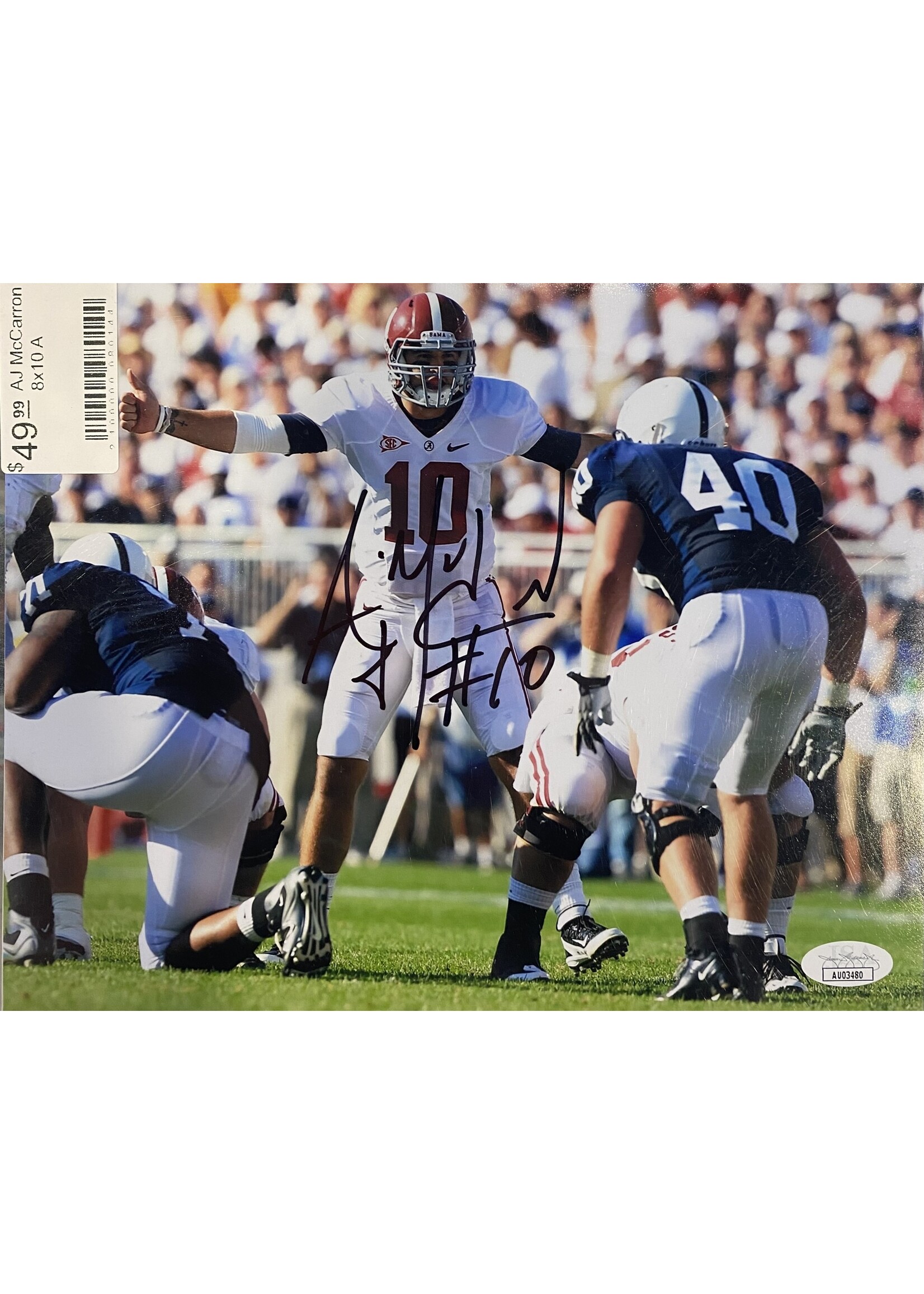 AJ McCarron 8x10 A