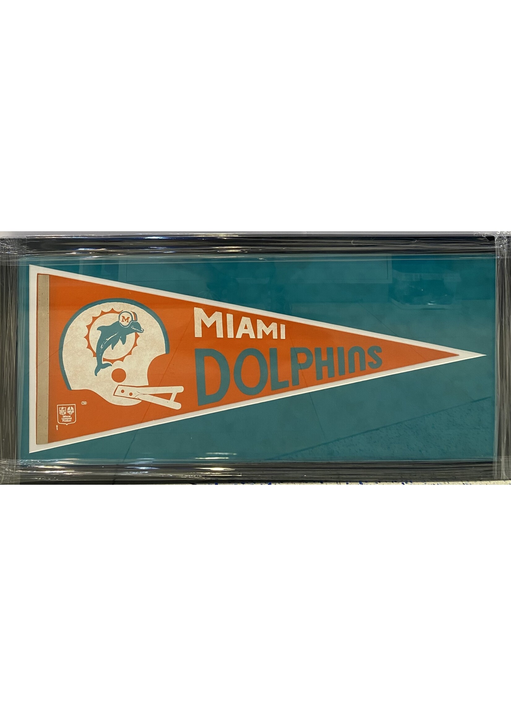 Pennant (F & UF) Dolphins Helmet 1960s Pennant B