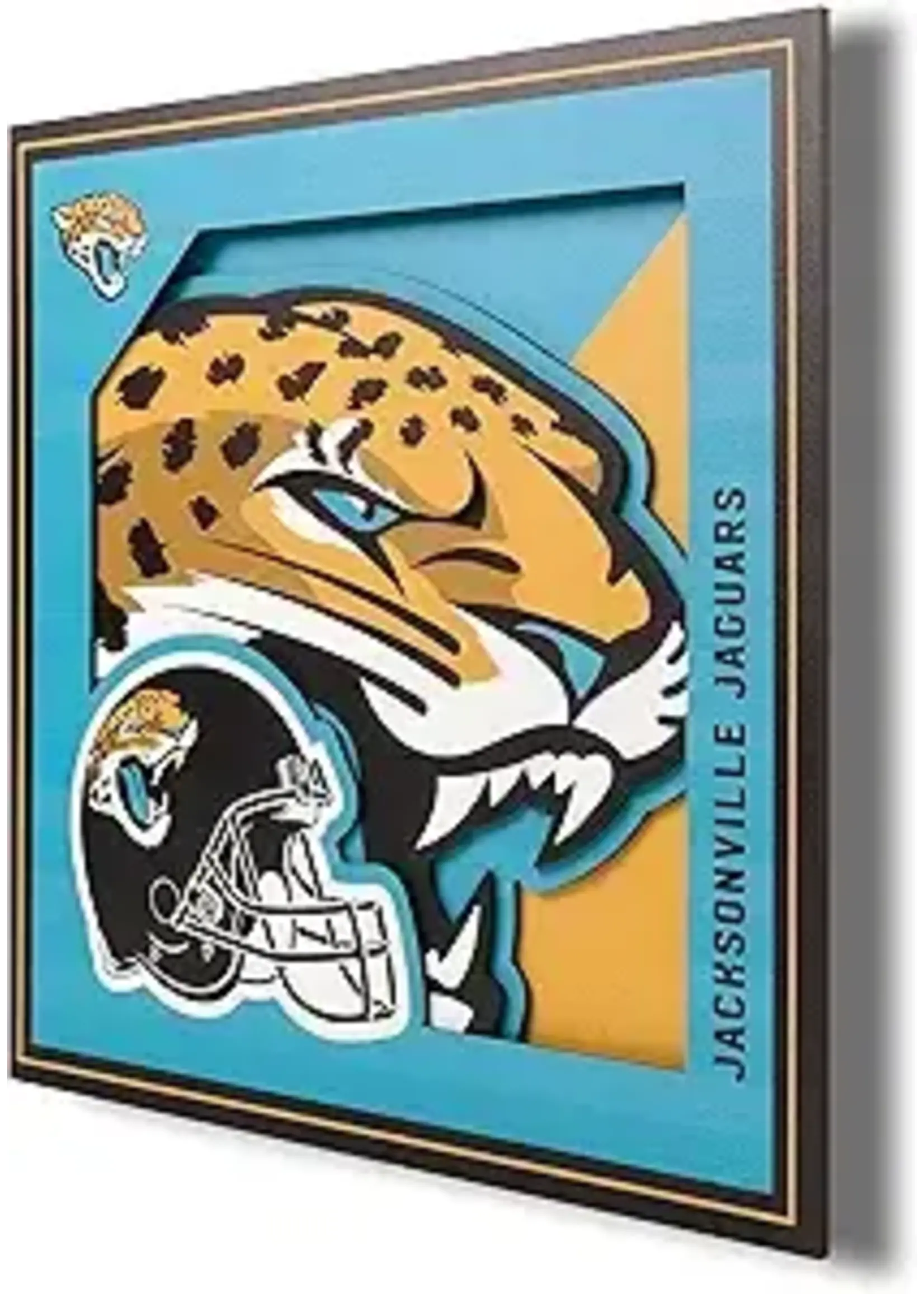 You The Fan Jaguars Logo 12x12 Wall Art