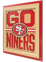 You The Fan 49ers Slogan 12x12 Wall Art