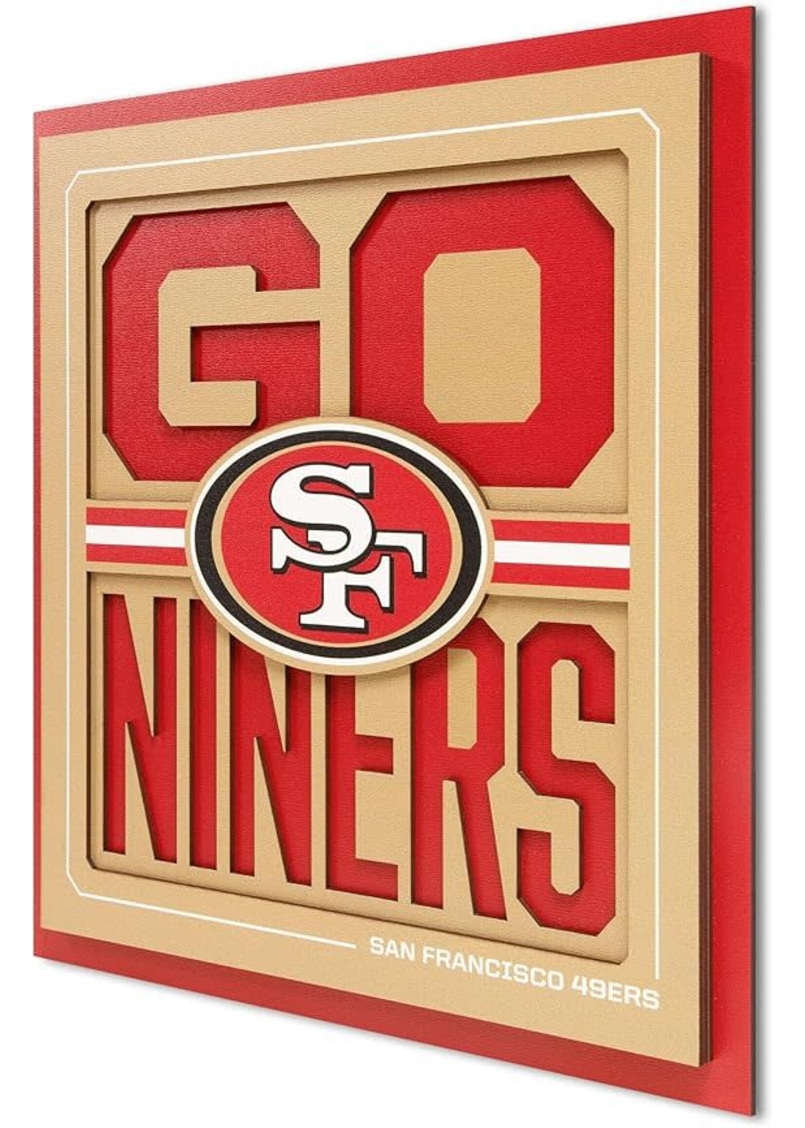 You The Fan 49ers Slogan 12x12 Wall Art