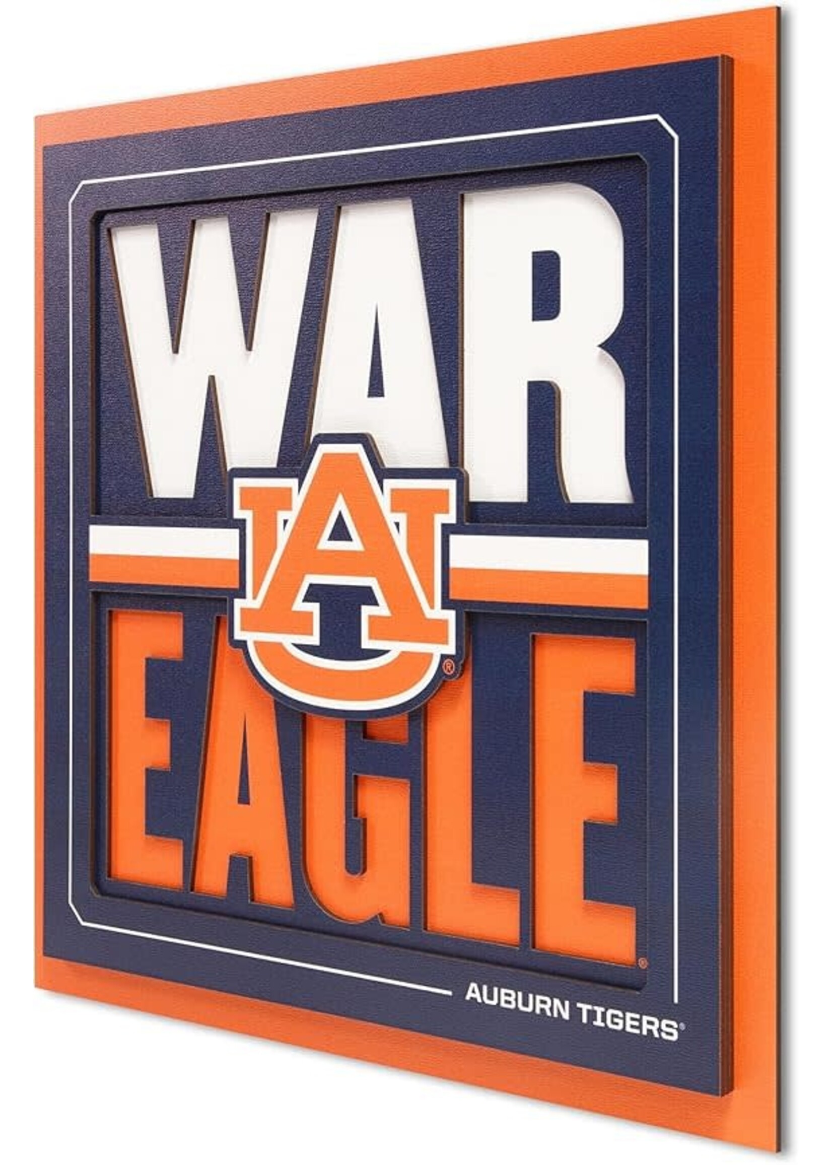 You The Fan Auburn Slogan 12x12 Wall Art