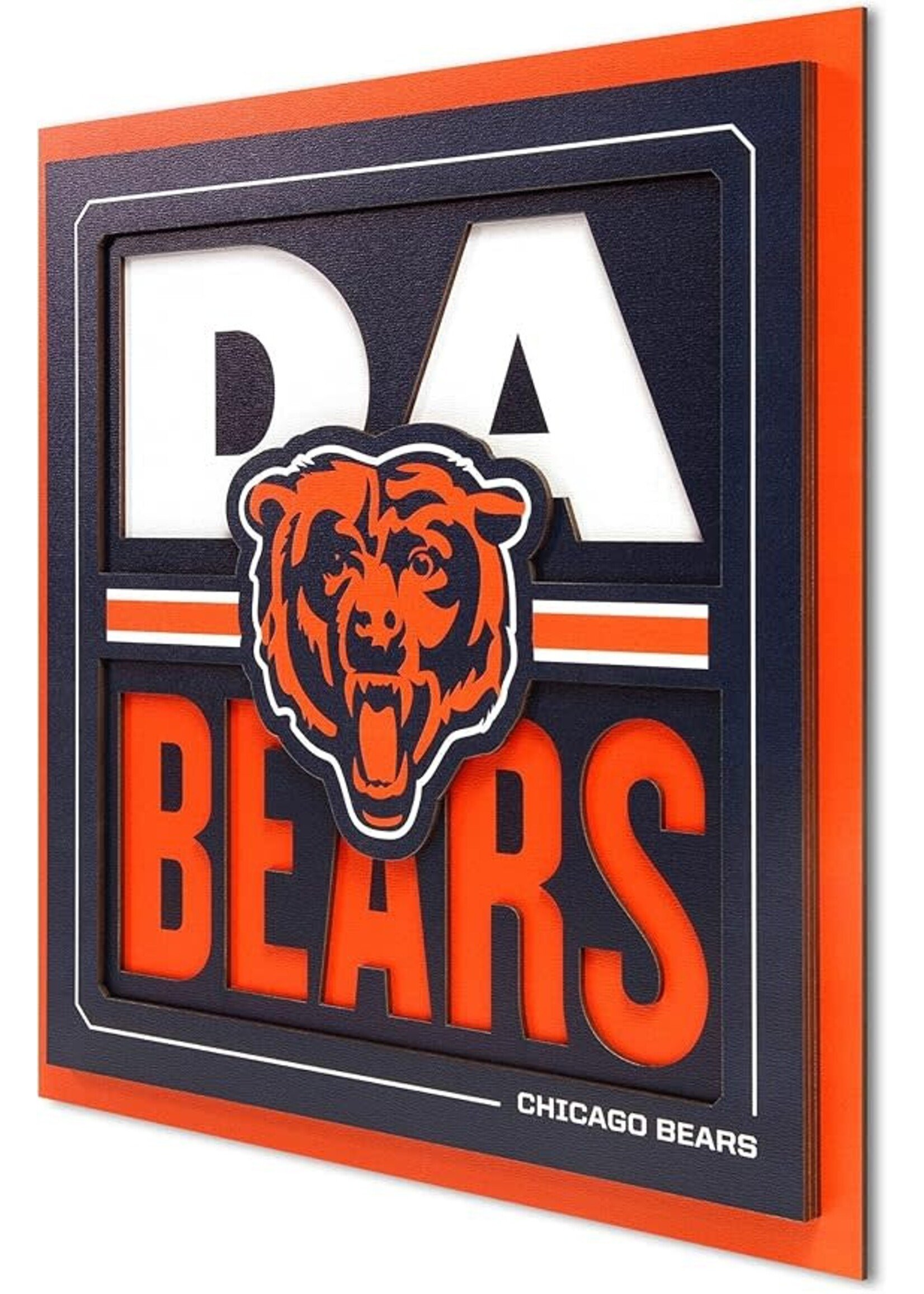 Bears Slogan 12x12 Wall Art