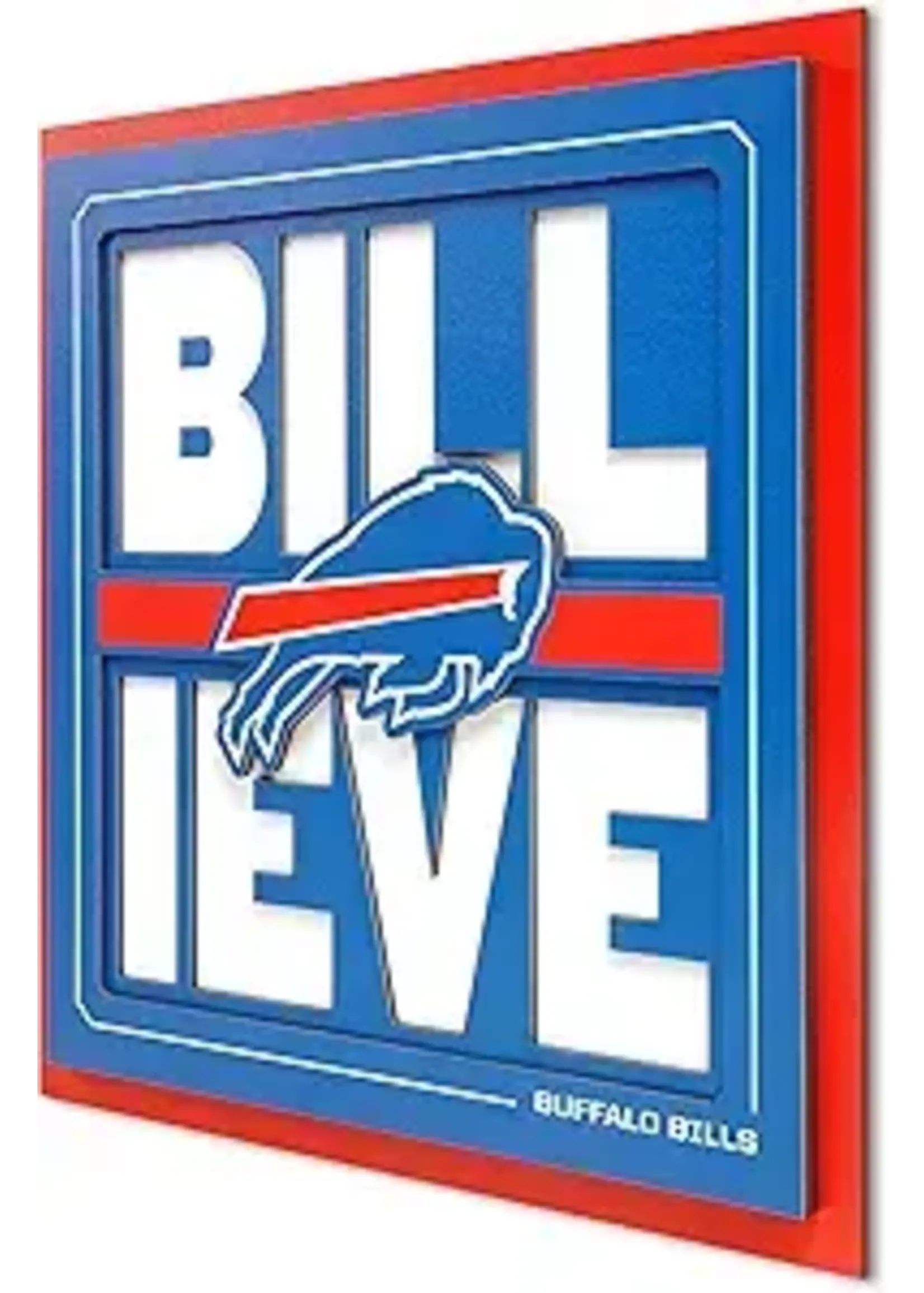 You The Fan Bills Slogan 12x12 Wall Art